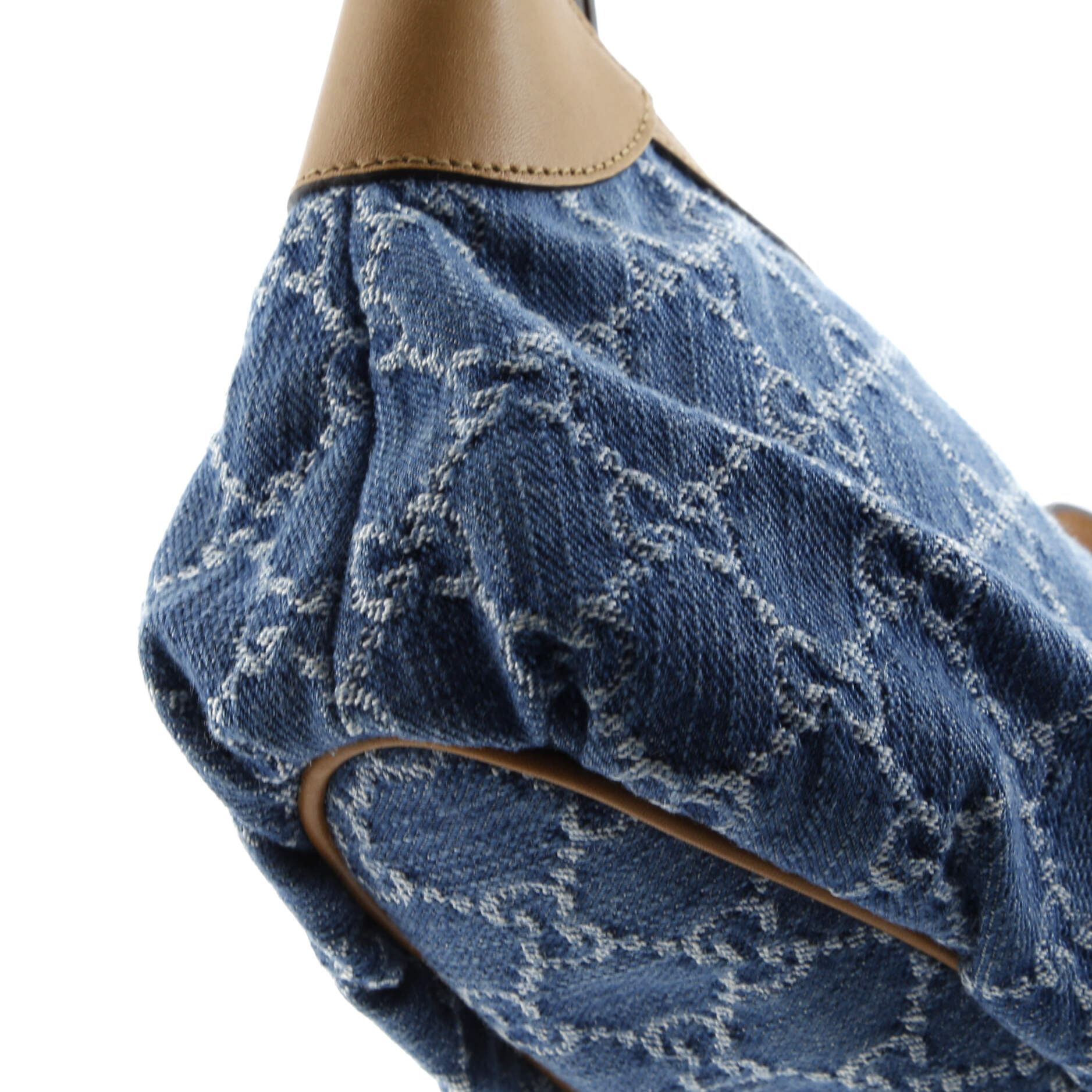 Gucci Pochette GG Denim with Leather Small