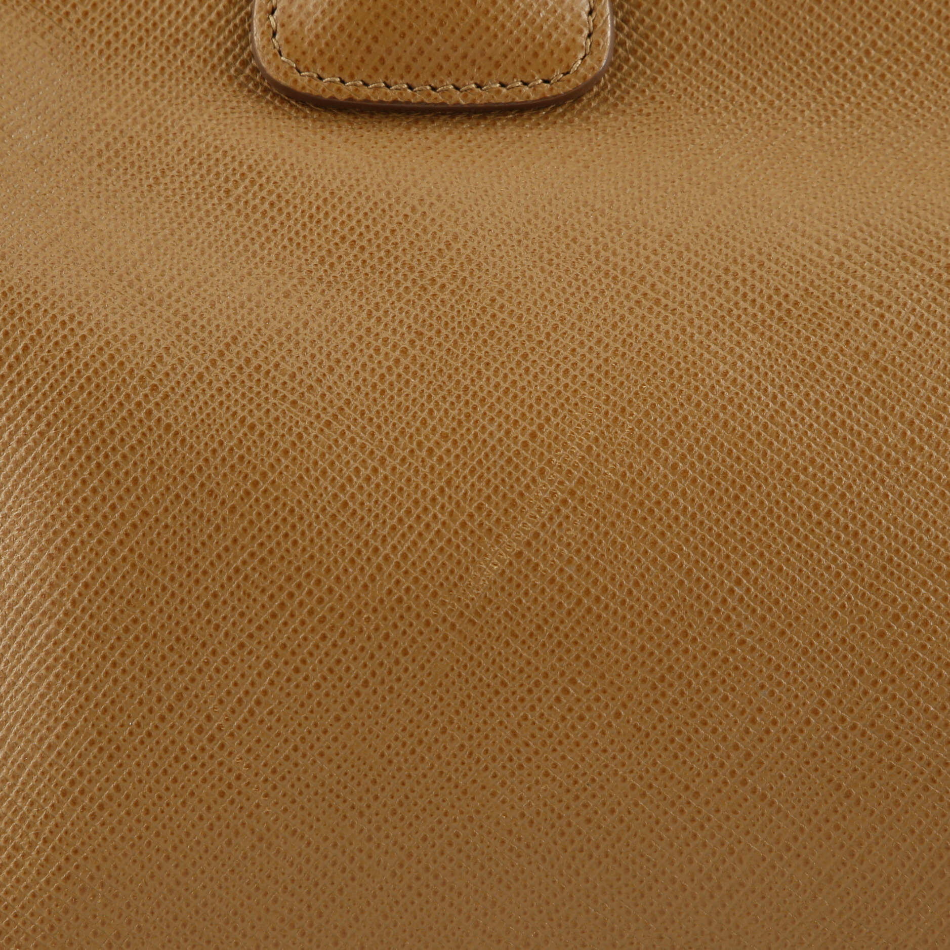 Prada Cuir Frame Double Zip Tote Saffiano Leather Large