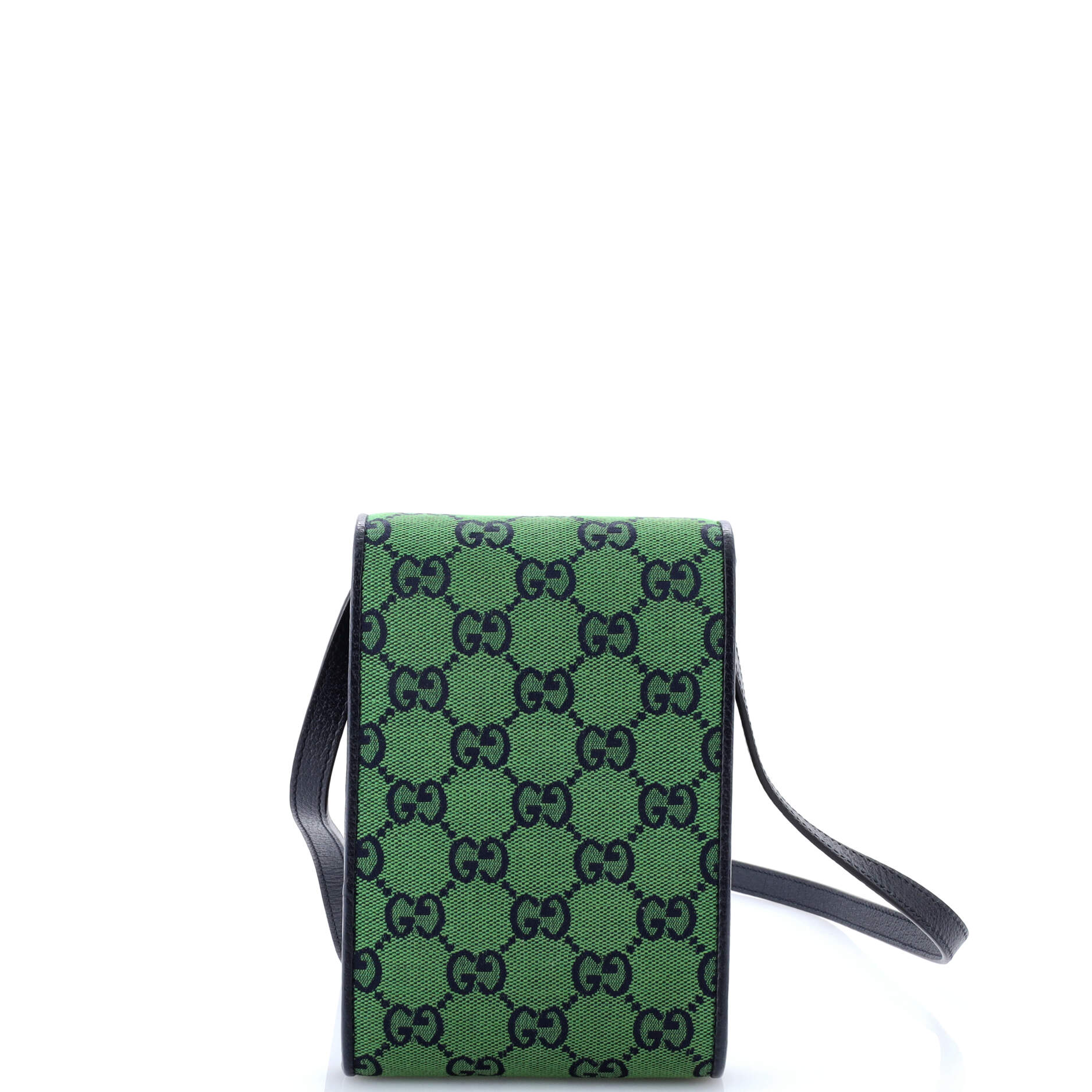 Gucci Phone Flap Crossbody Bag Multicolor GG Canvas Mini
