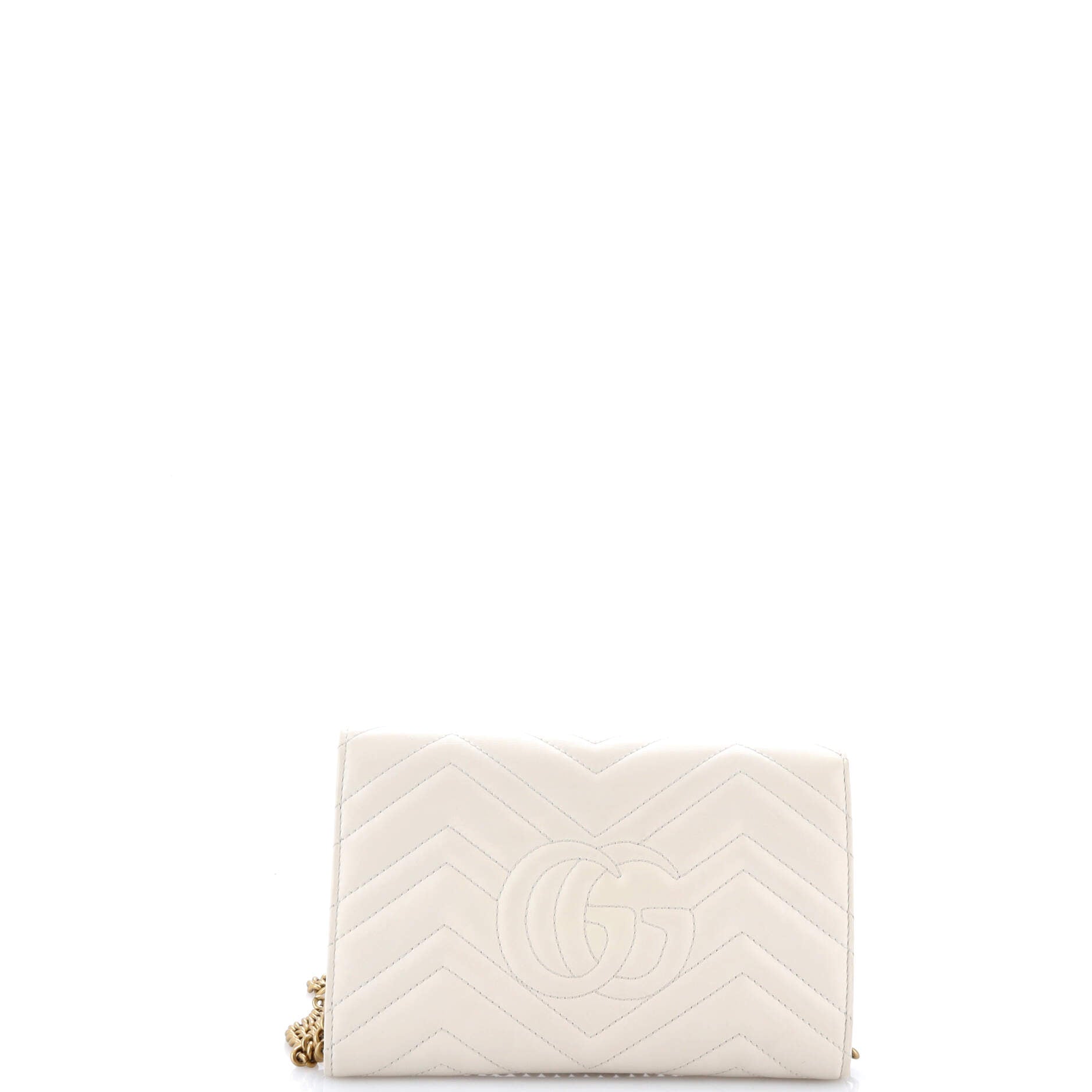 Gucci GG Marmont Chain Wallet Matelasse Leather Mini