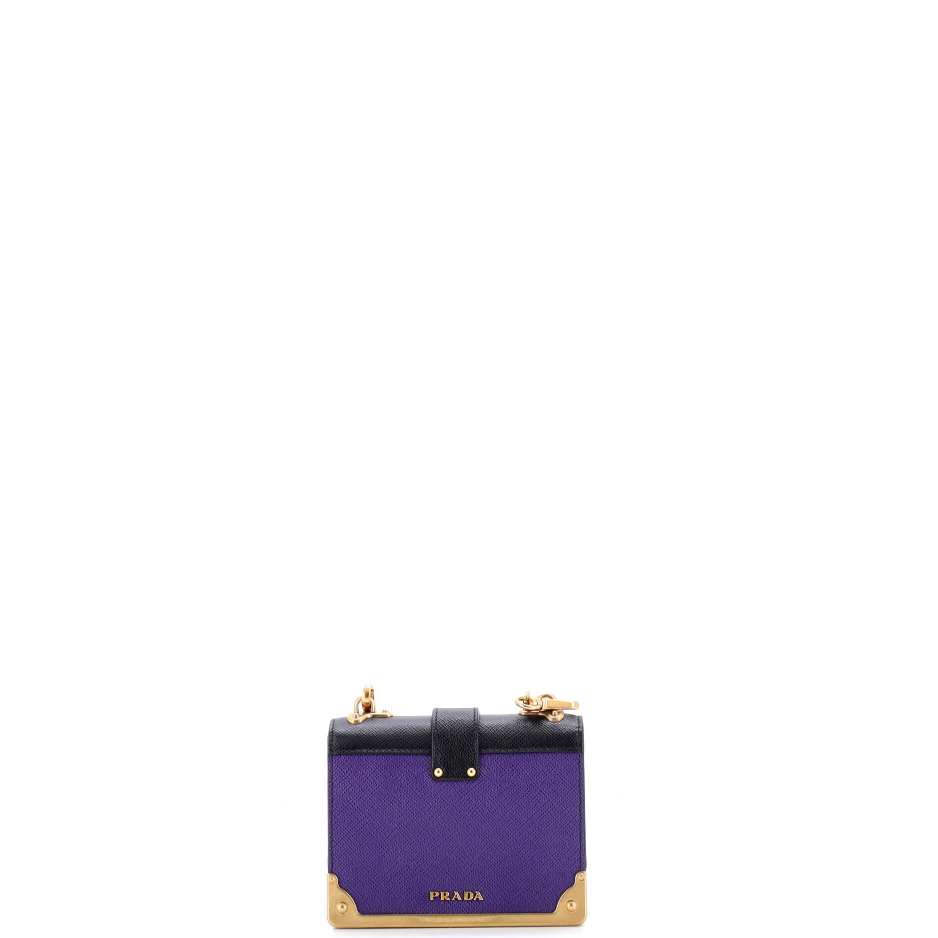Prada Cahier Crossbody Bag Embellished Leather Micro