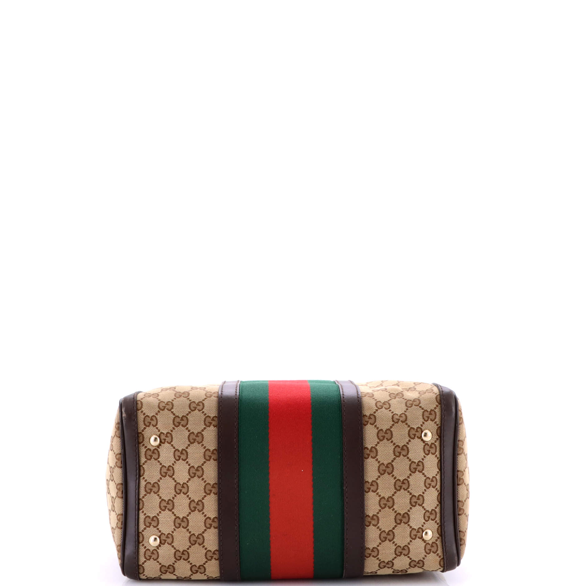 Gucci Vintage Web Boston Bag GG Canvas Medium