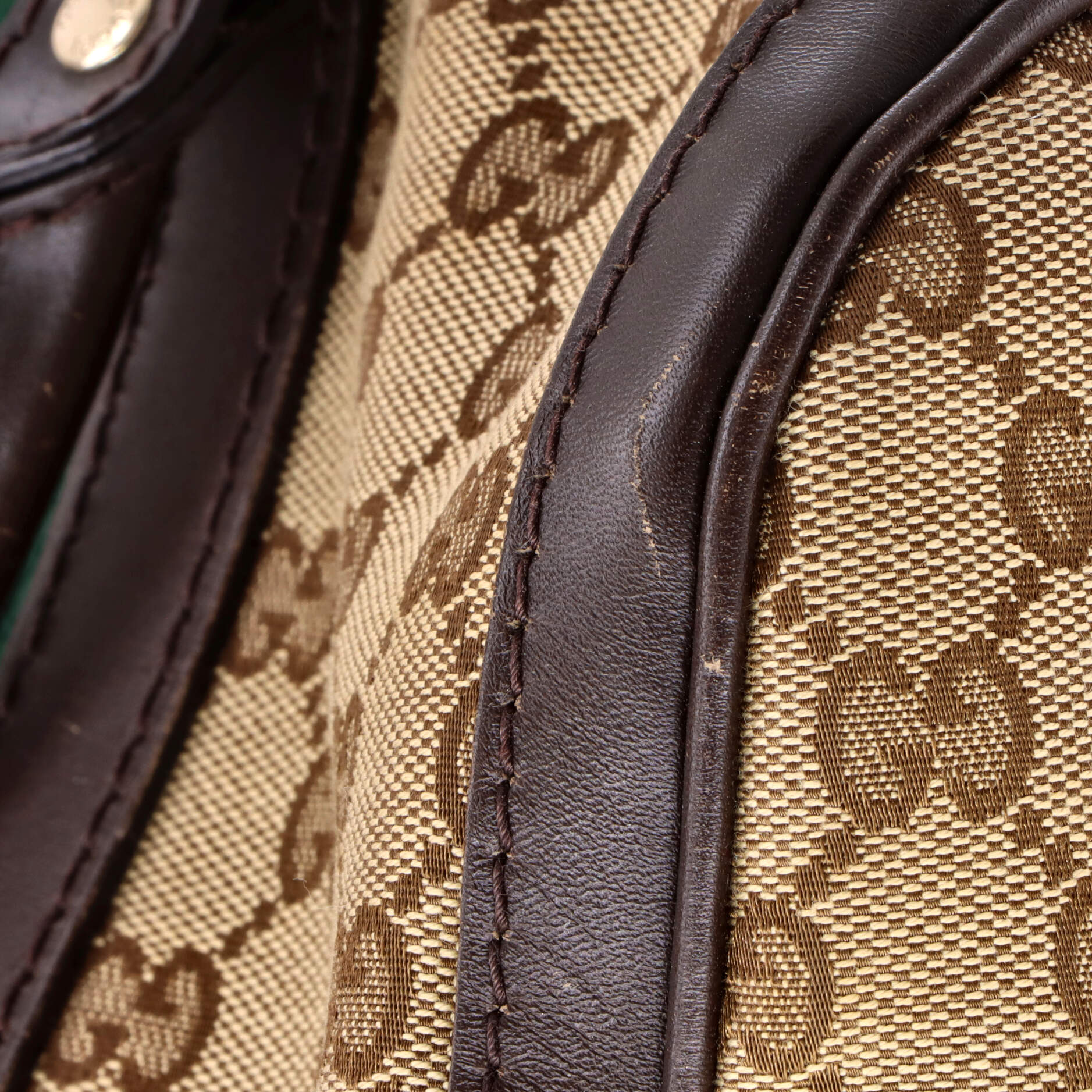 Gucci Vintage Web Boston Bag GG Canvas Medium