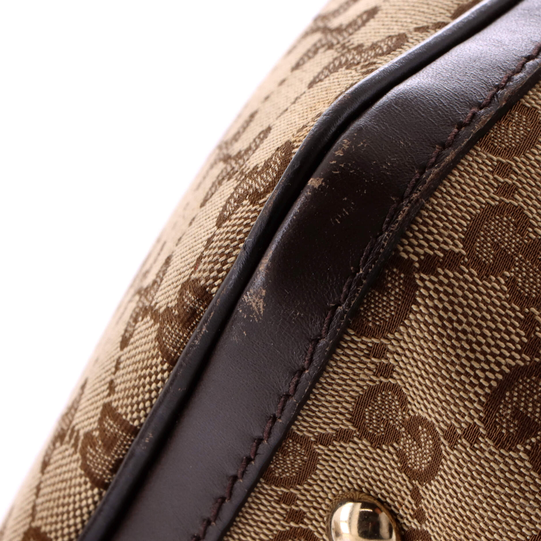 Gucci Vintage Web Boston Bag GG Canvas Medium