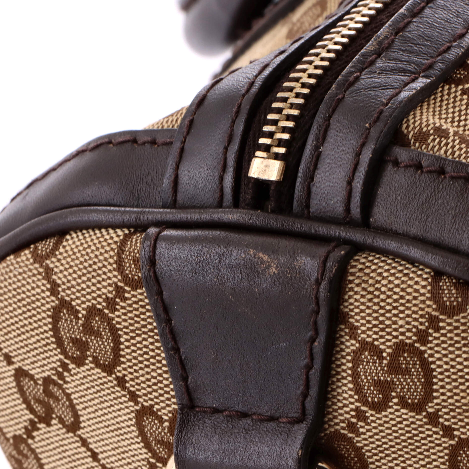 Gucci Vintage Web Boston Bag GG Canvas Medium