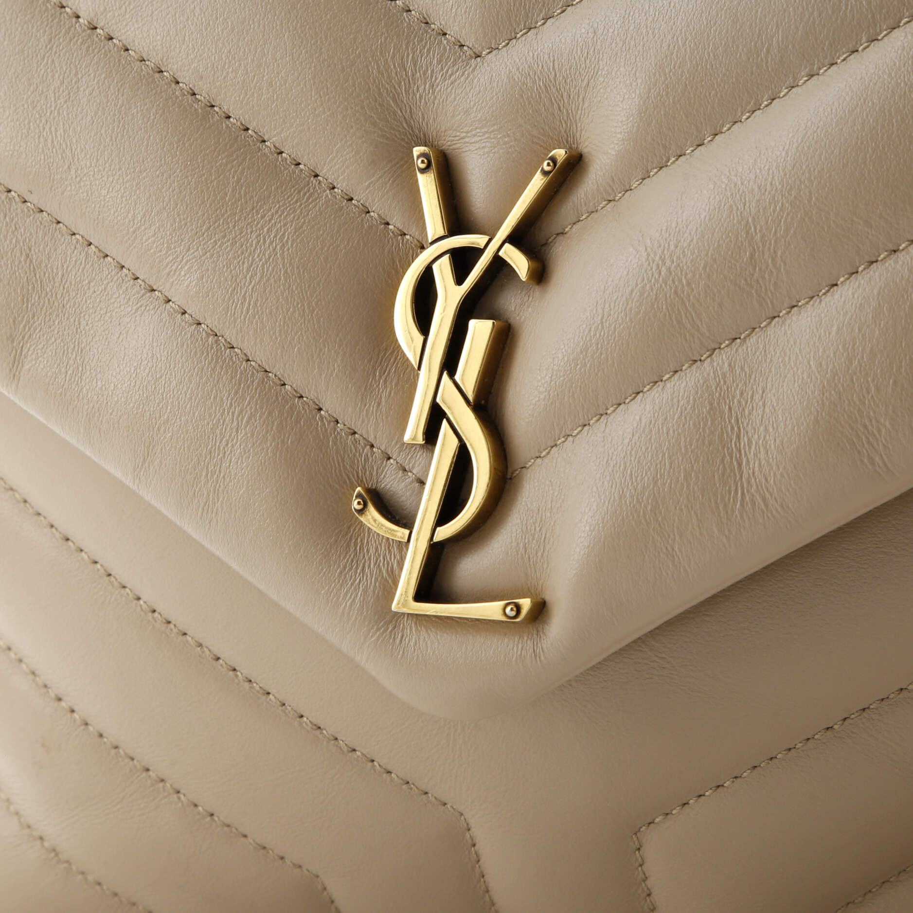 Saint Laurent Loulou Shoulder Bag Matelasse Chevron Leather Small