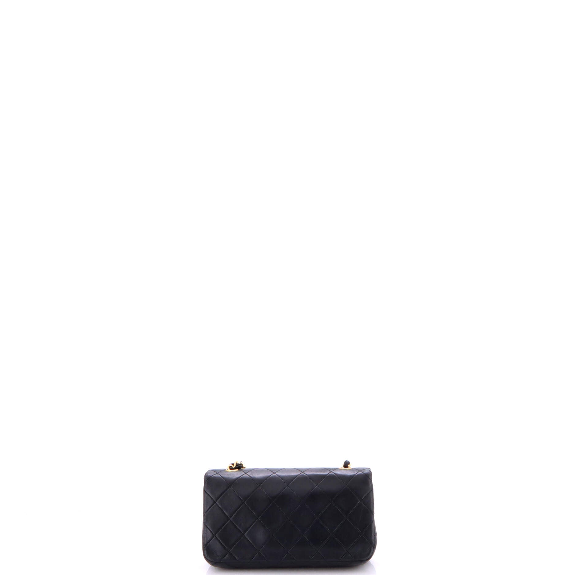 Chanel Vintage Full Flap Bag Quilted Lambskin Mini