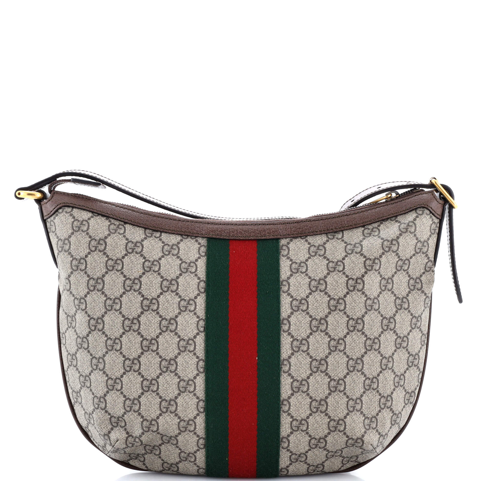 Gucci Ophidia Half Moon Hobo GG Coated Canvas Small
