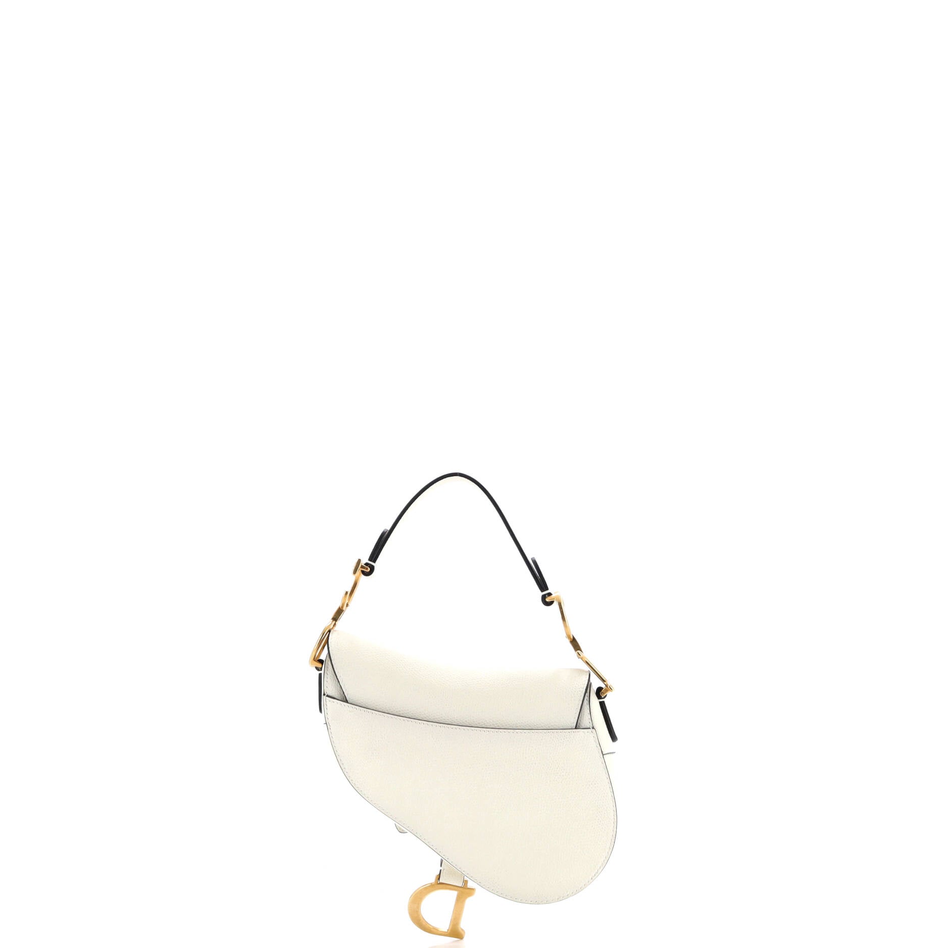 Christian Dior Saddle Handbag Leather Mini