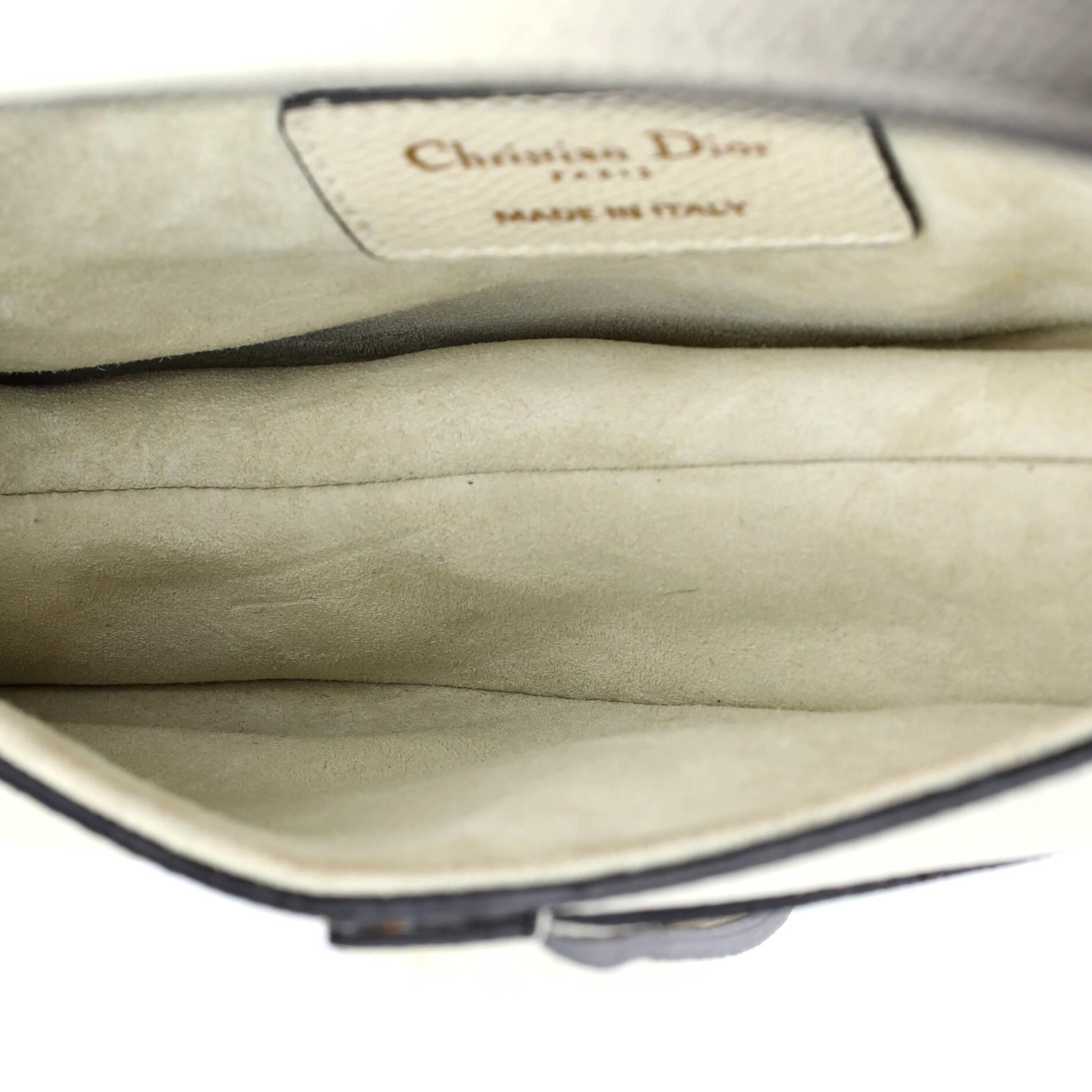 Christian Dior Saddle Handbag Leather Mini