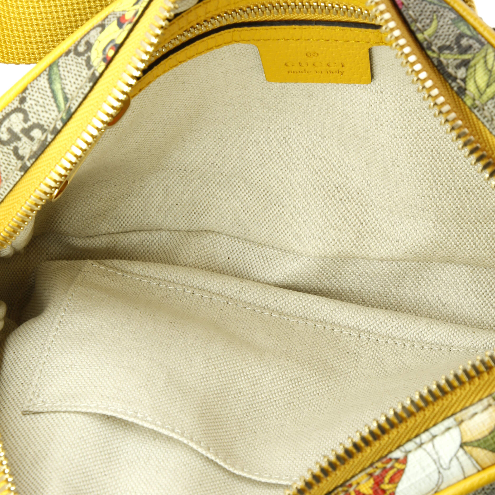 Gucci Ophidia Belt Bag Flora GG Coated Canvas Medium