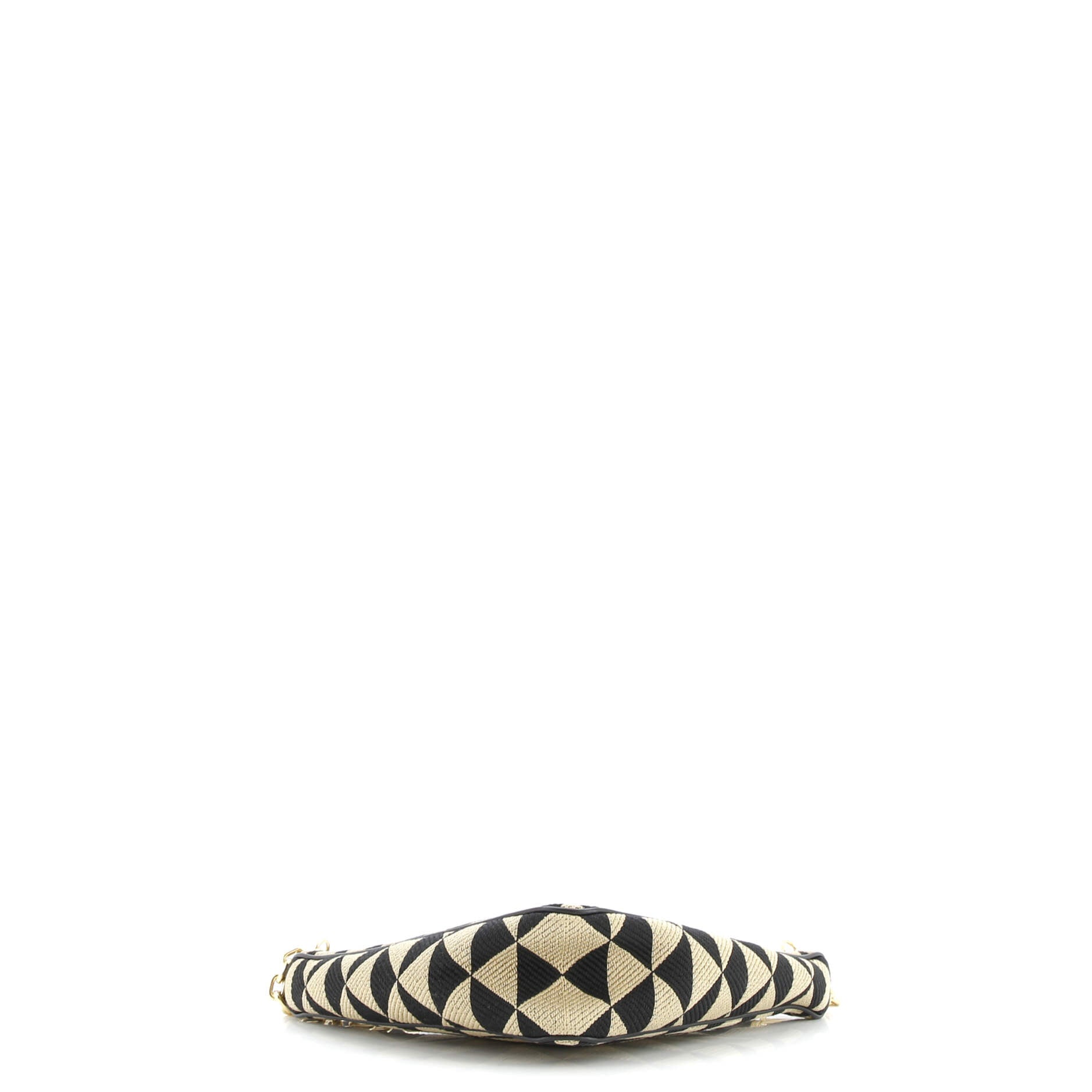 Prada Symbole Triangle Bag Leather and Jacquard Mini