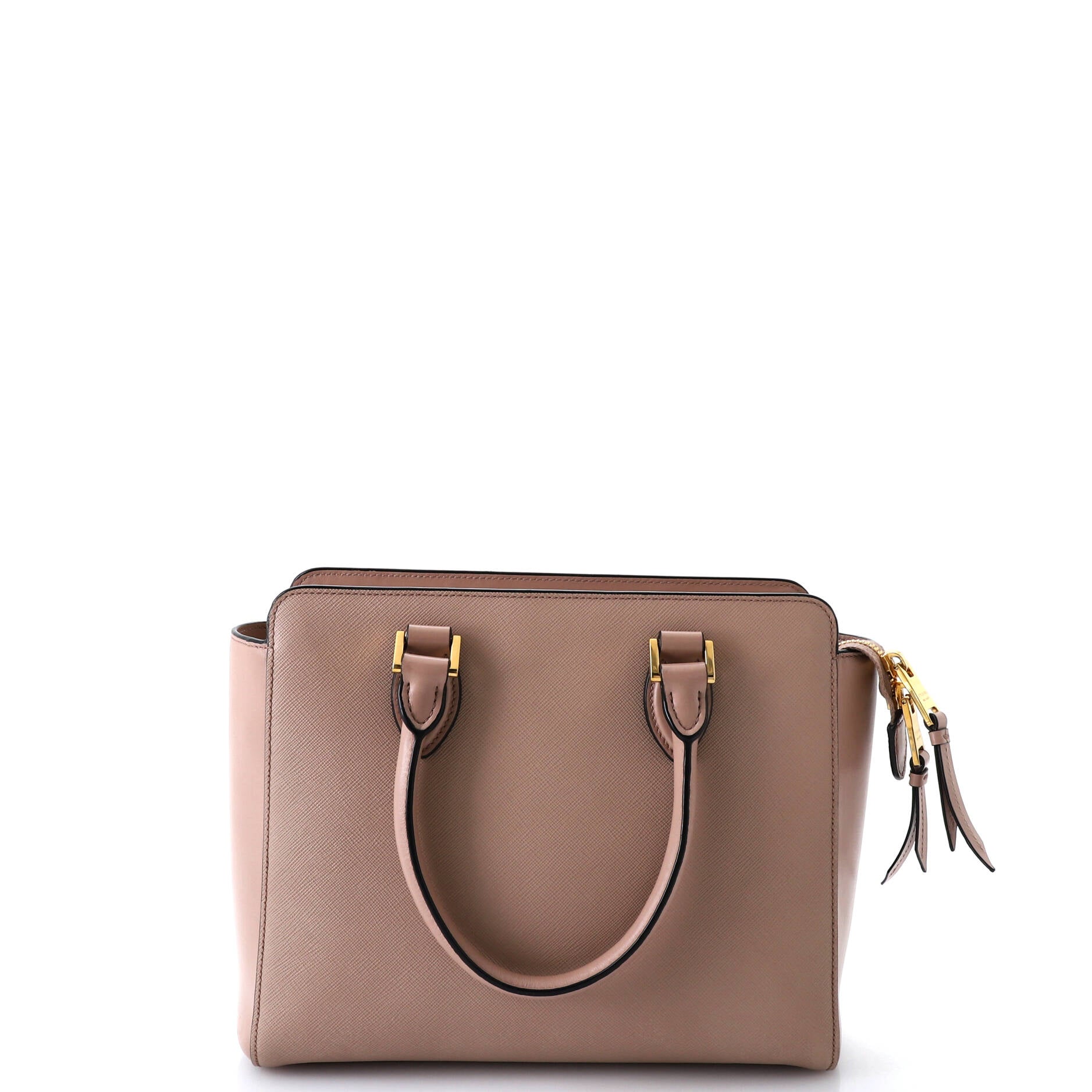 Prada Convertible Tote Saffiano with Soft Calf Small