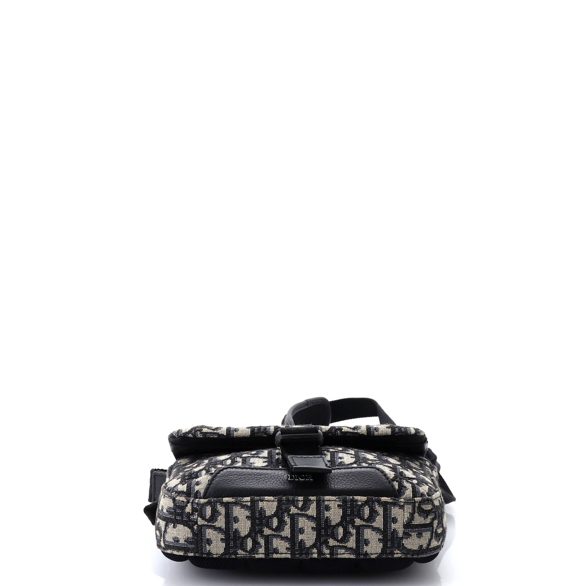 Christian Dior Explorer Buckle Messenger Bag Oblique Canvas Small