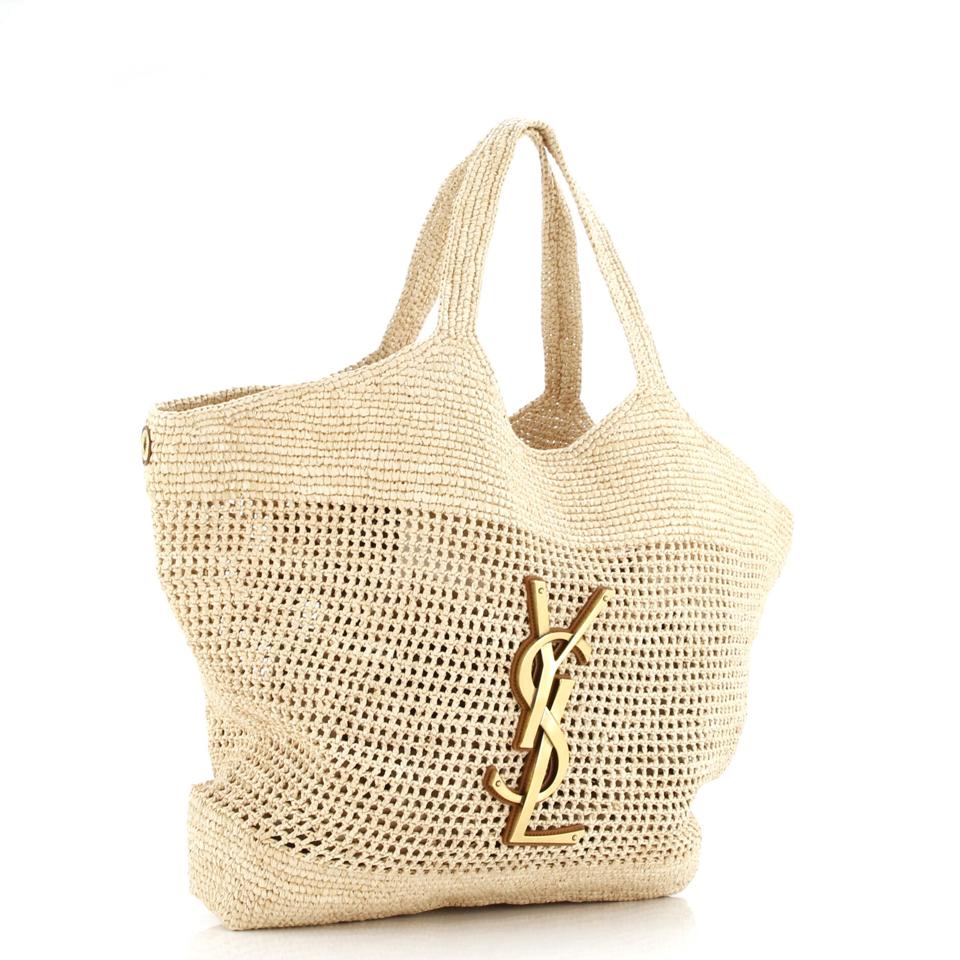 Saint Laurent Icare Shopping Tote Raffia Maxi