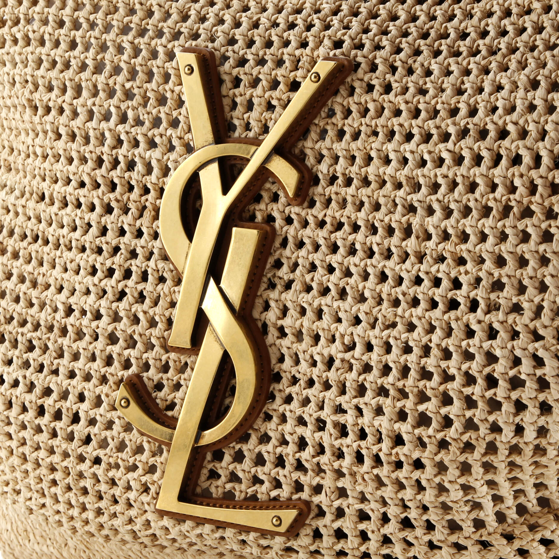 Saint Laurent Icare Shopping Tote Raffia Maxi