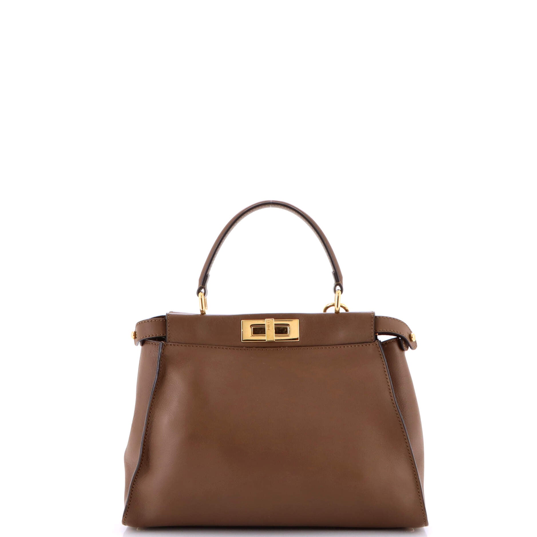 Fendi Peekaboo Bag Rigid Leather Regular