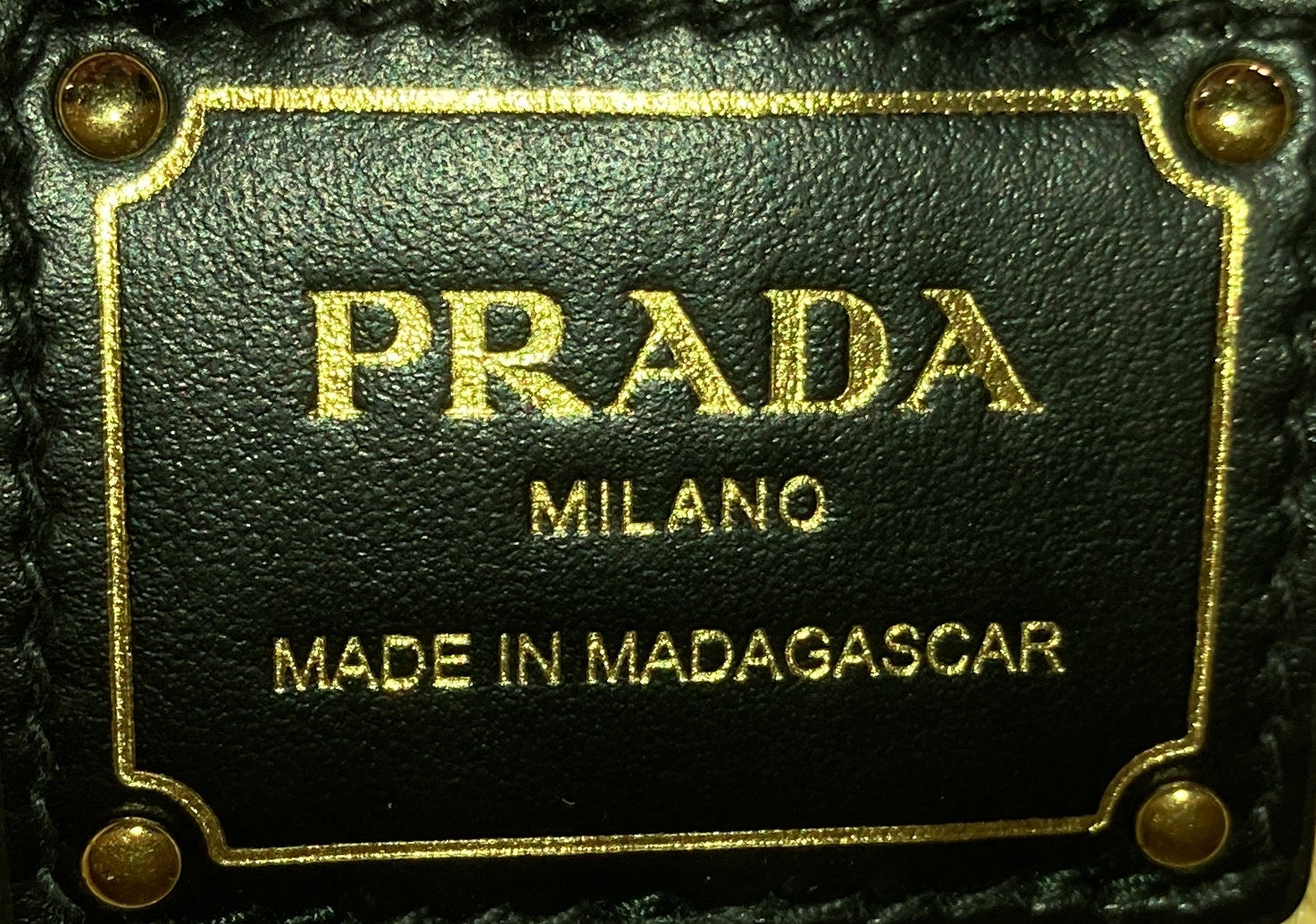 Prada Logo Shopping Tote Raffia and Leather Small