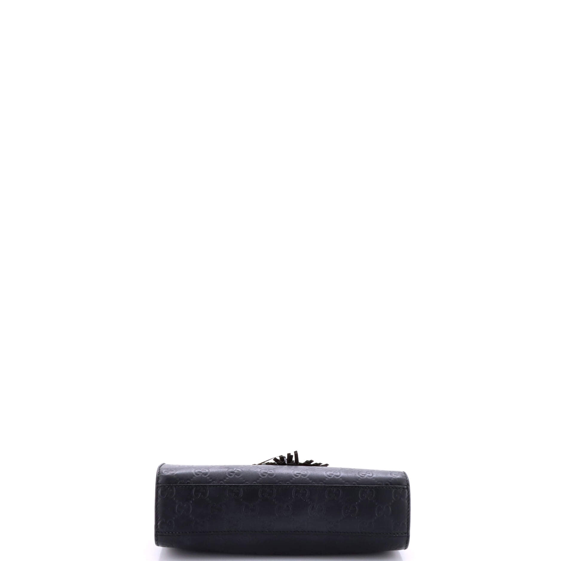Gucci Emily Chain Flap Shoulder Bag Guccissima Leather Small