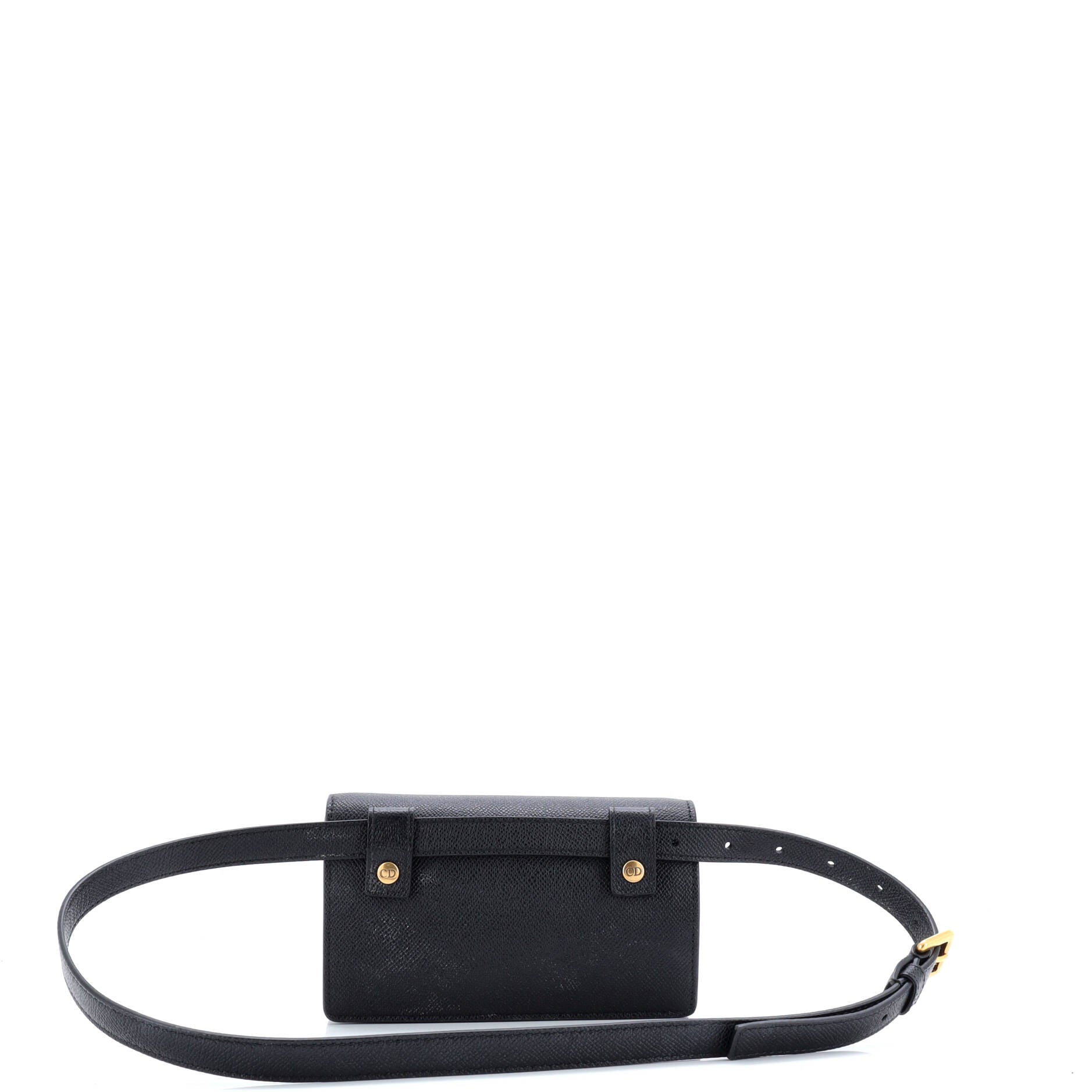 Christian Dior Saddle Rectangular Belt Bag Leather