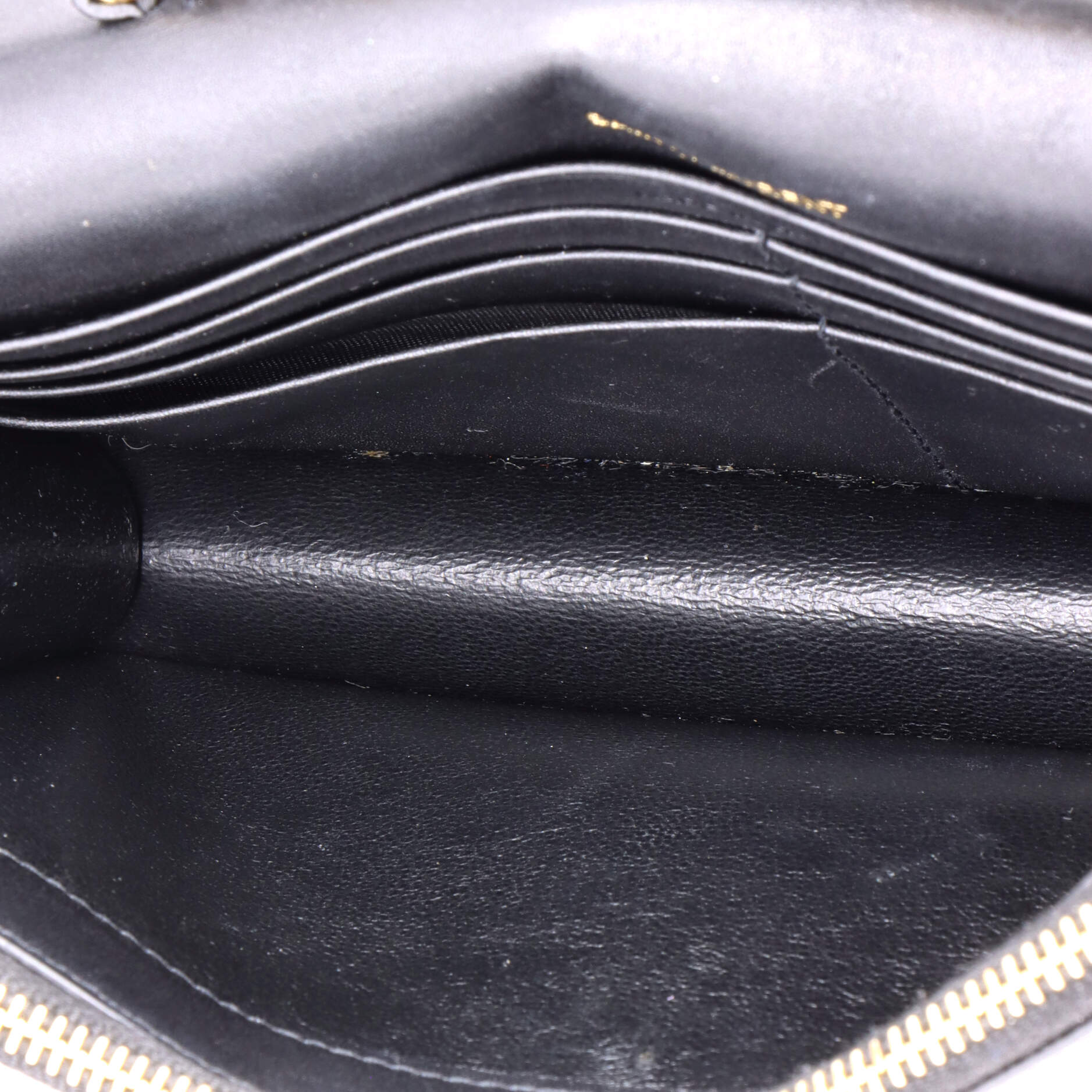 Saint Laurent Classic Monogram Tassel Crossbody Bag Leather Small