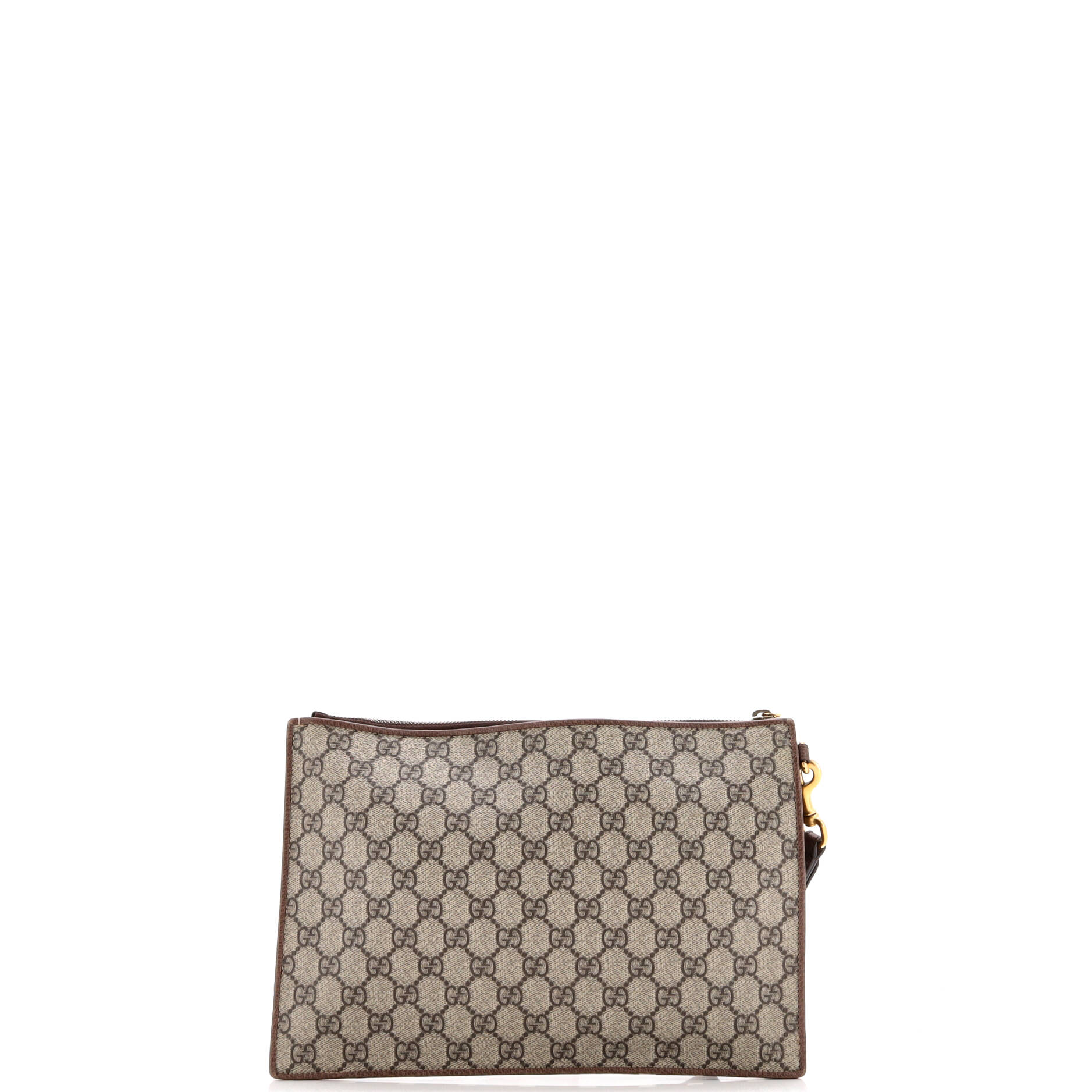 Gucci Courrier Pouch GG Coated Canvas with Applique