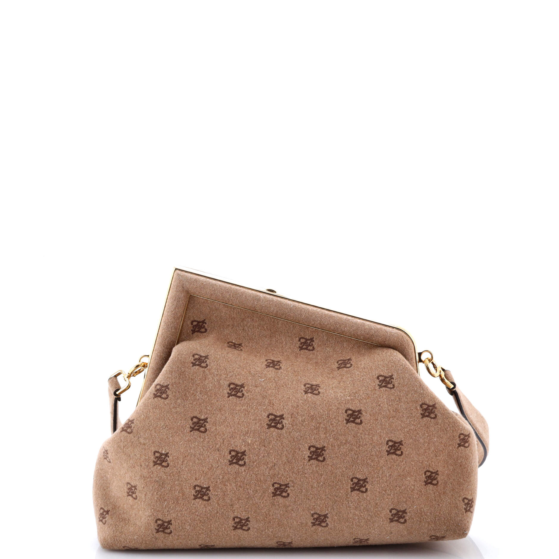 Fendi First Bag FF Karligraphy Flannel Medium