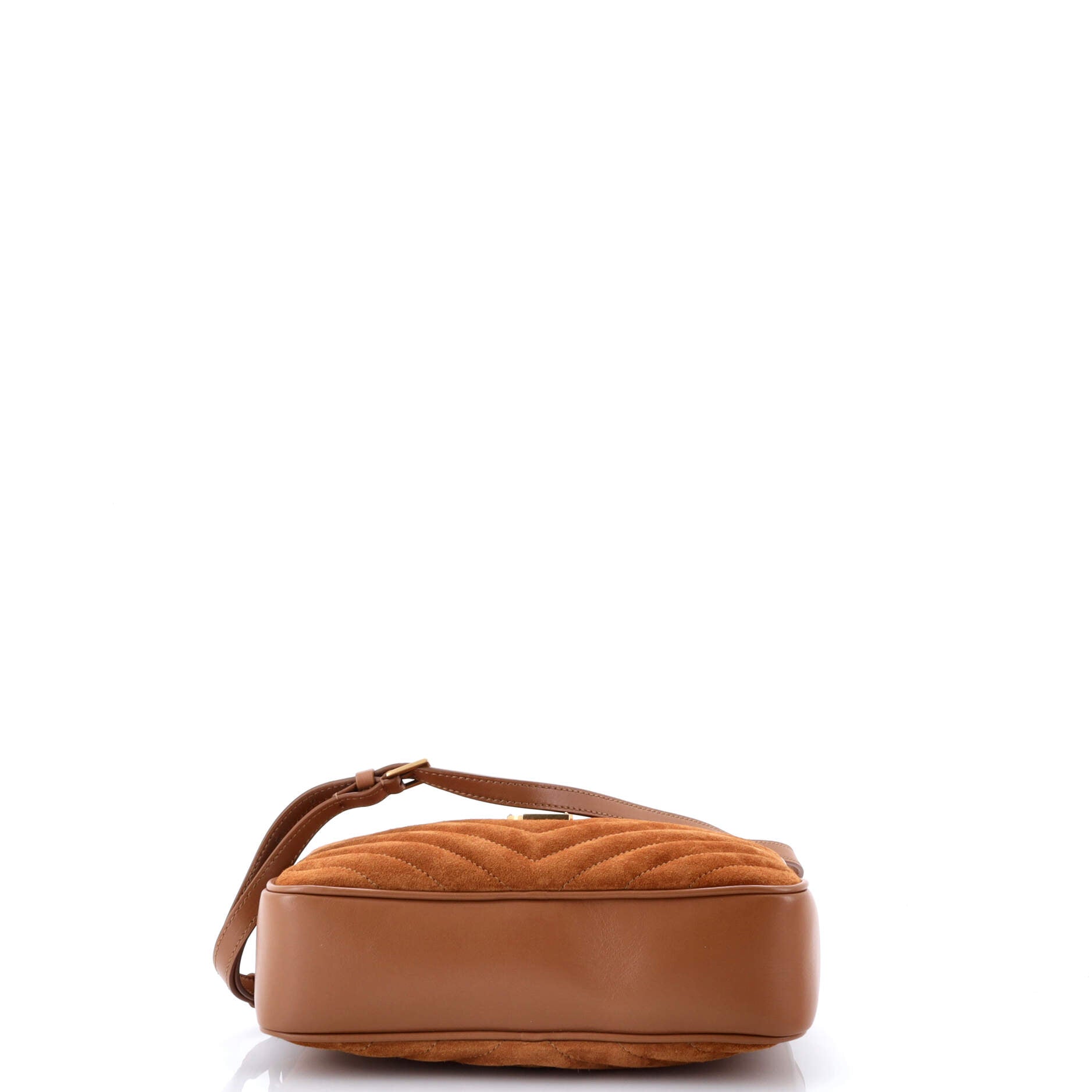 Saint Laurent Lou Camera Bag Matelasse Chevron Suede Small