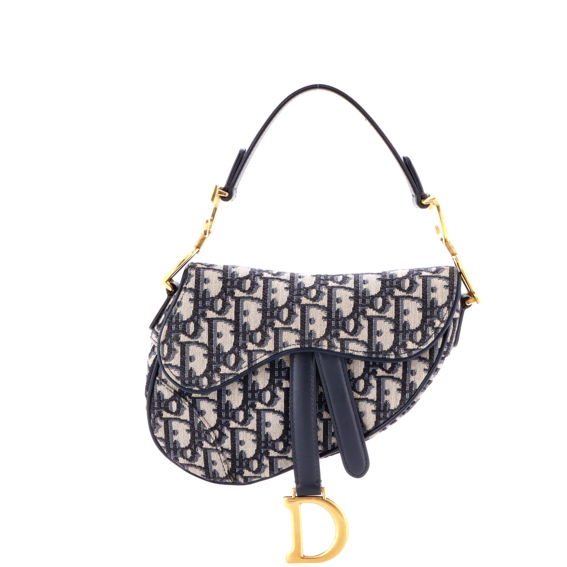 Christian Dior Saddle Handbag Oblique Canvas Mini