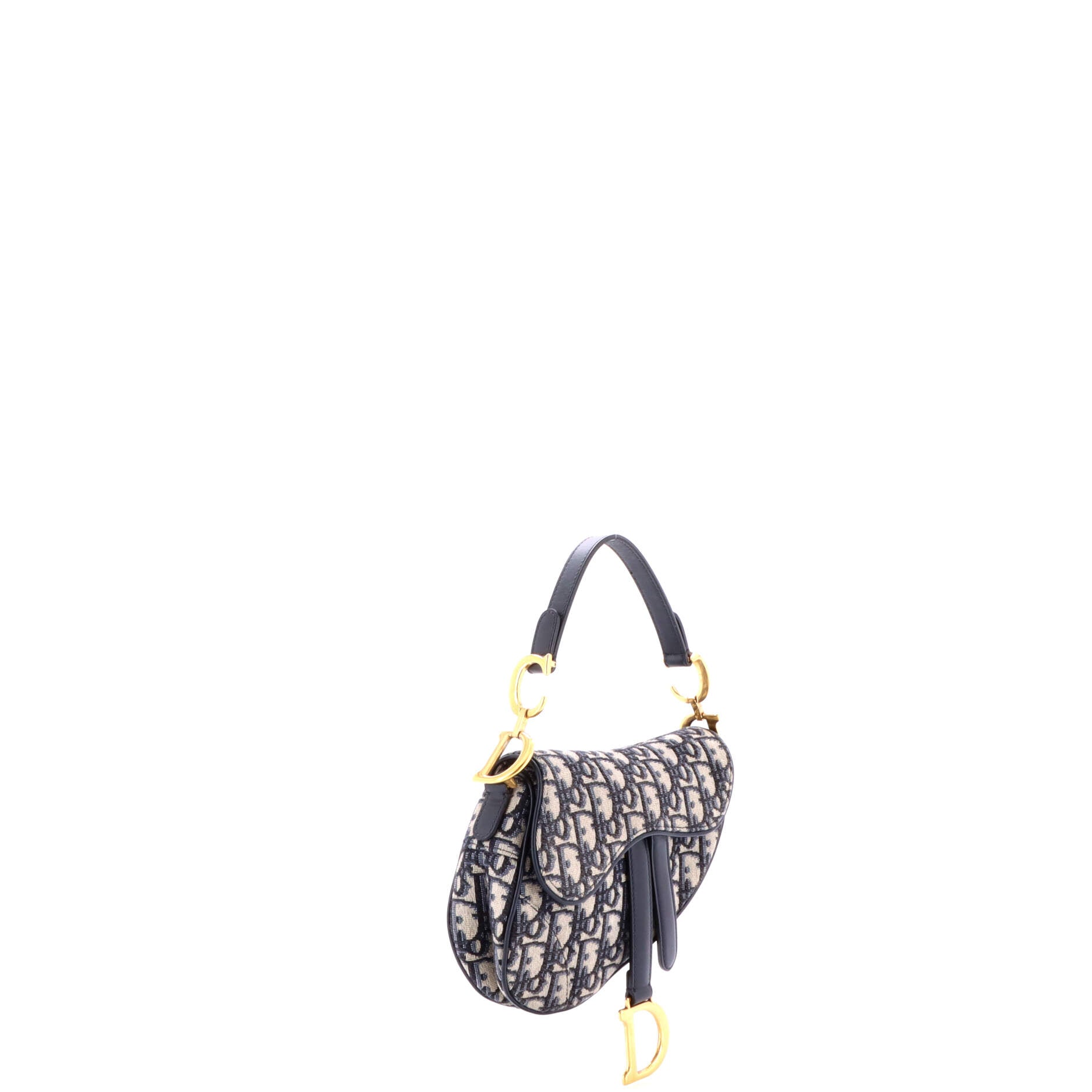 Christian Dior Saddle Handbag Oblique Canvas Mini
