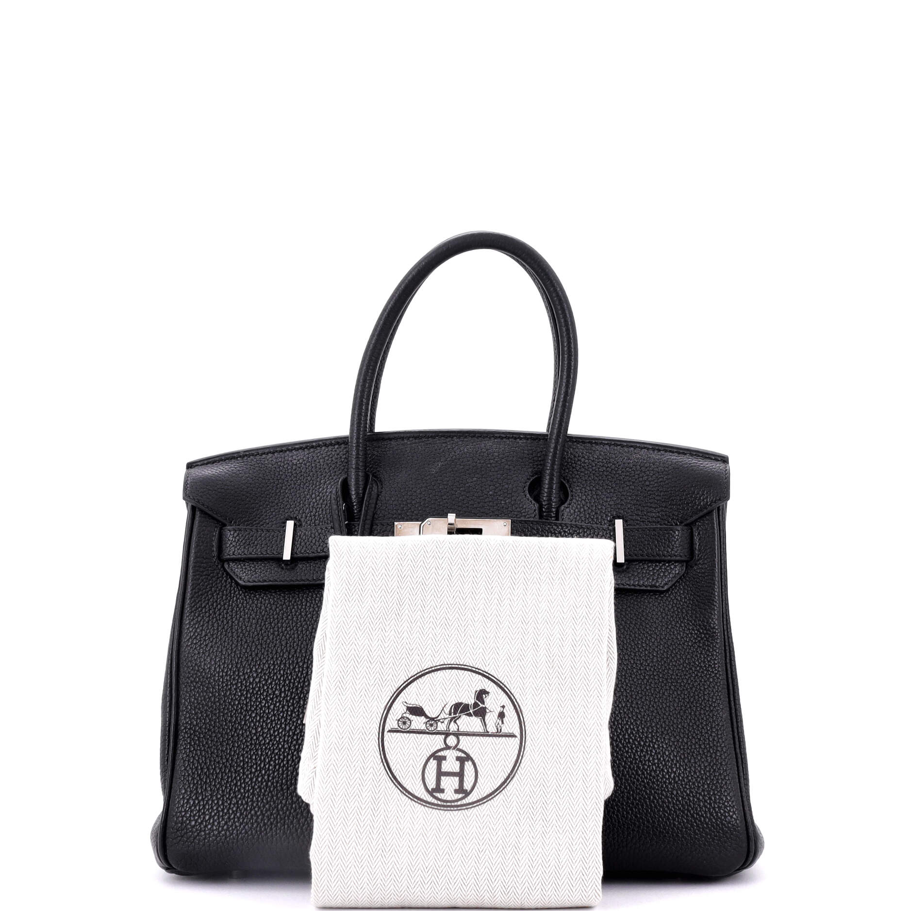 Hermes Birkin Handbag Blue Togo with Palladium Hardware 30