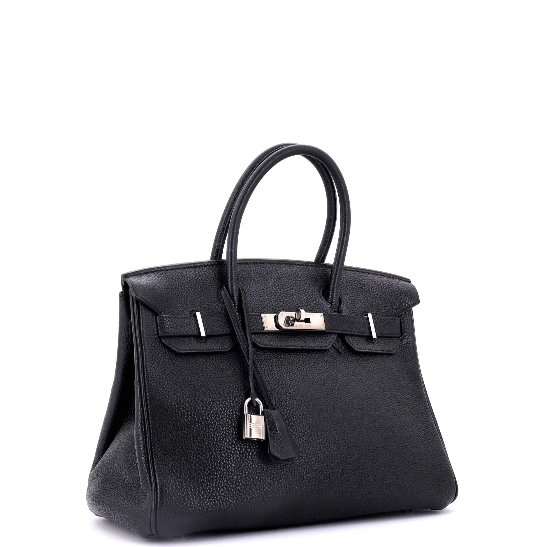 Hermes Birkin Handbag Blue Togo with Palladium Hardware 30