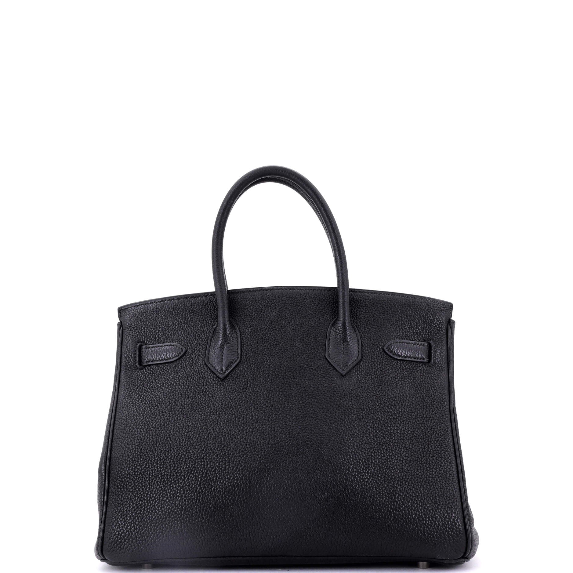 Hermes Birkin Handbag Blue Togo with Palladium Hardware 30