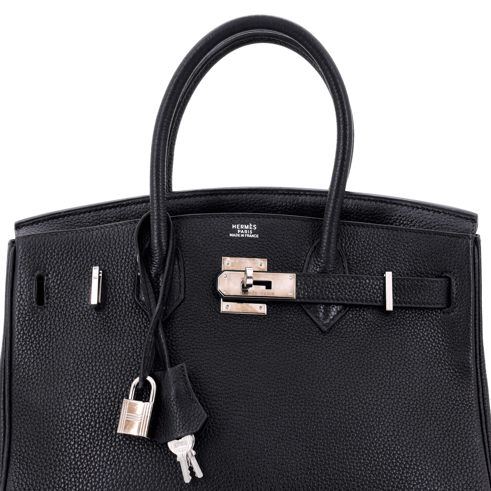 Hermes Birkin Handbag Blue Togo with Palladium Hardware 30