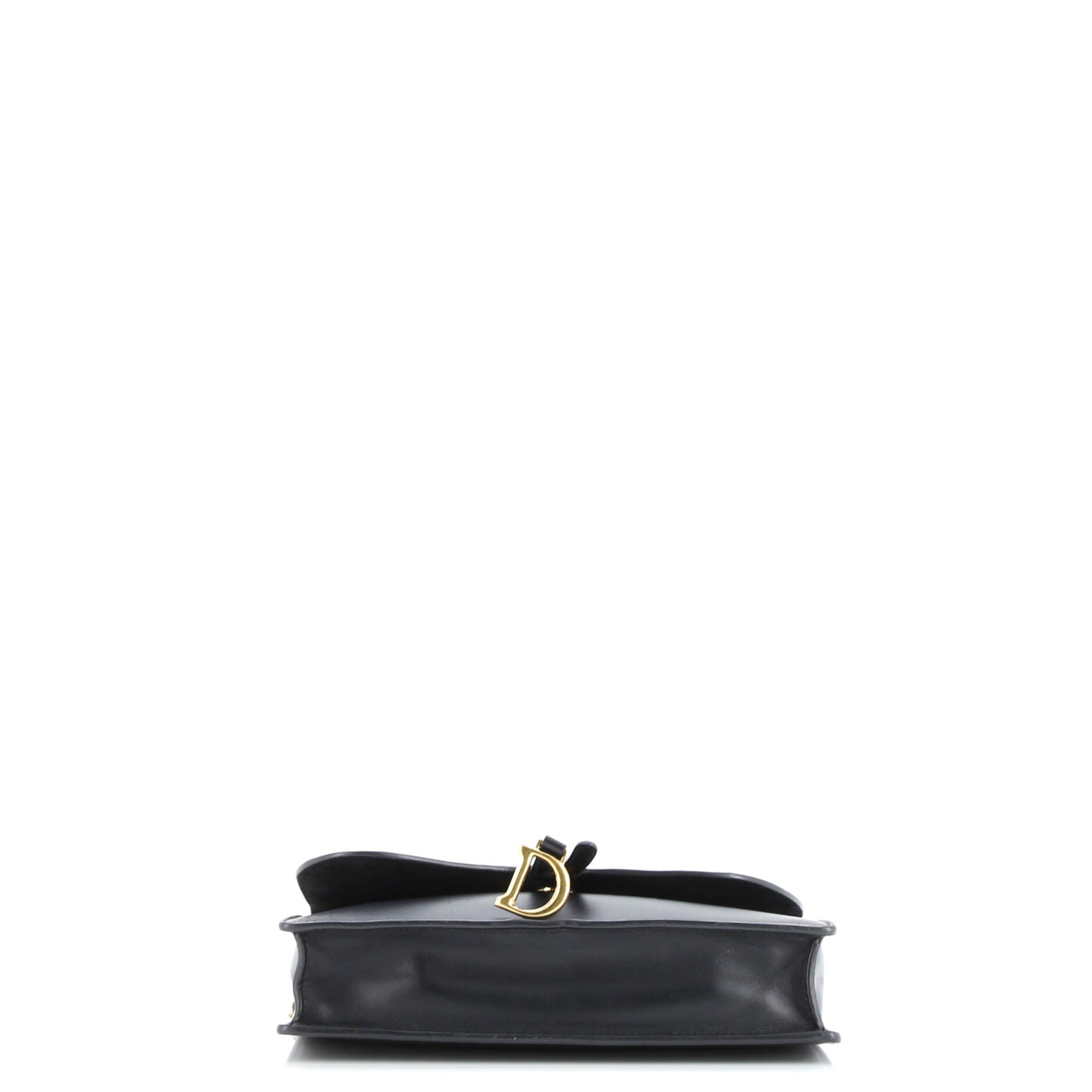 Christian Dior Saddle Chain Wallet Leather Medium