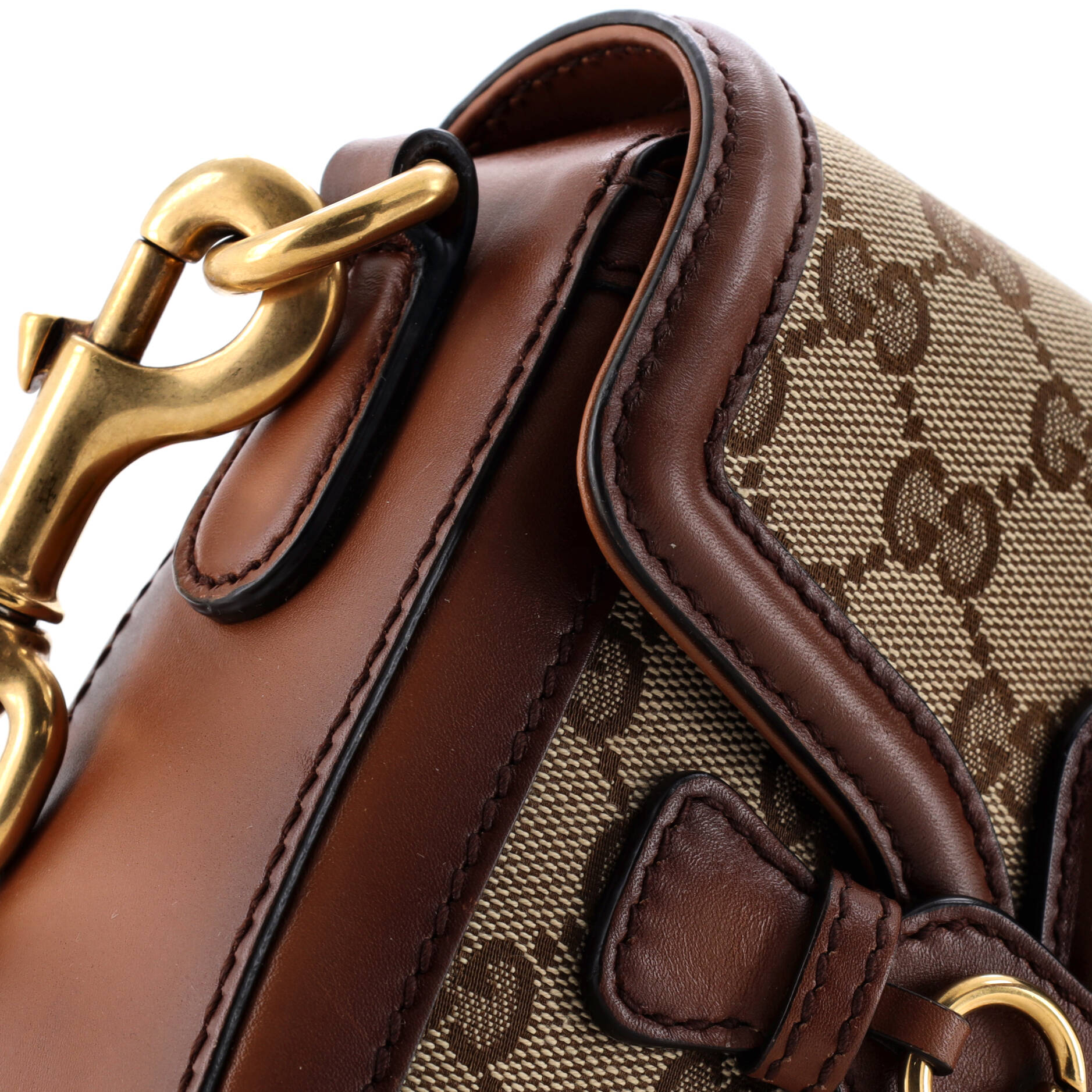 Gucci Lady Web Shoulder Bag GG Canvas Small