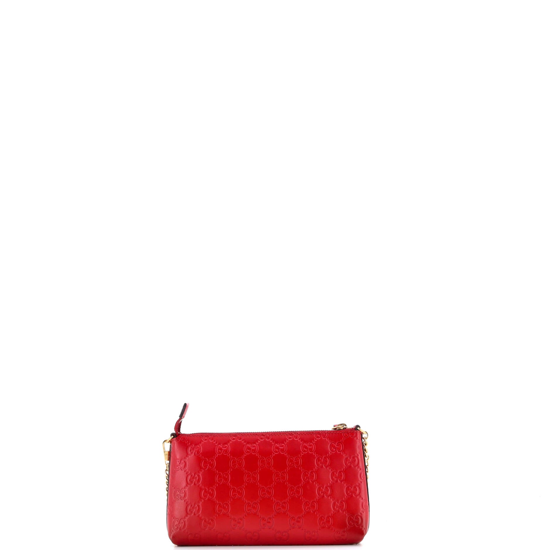 Gucci Chain Wristlet Wallet Guccissima Leather