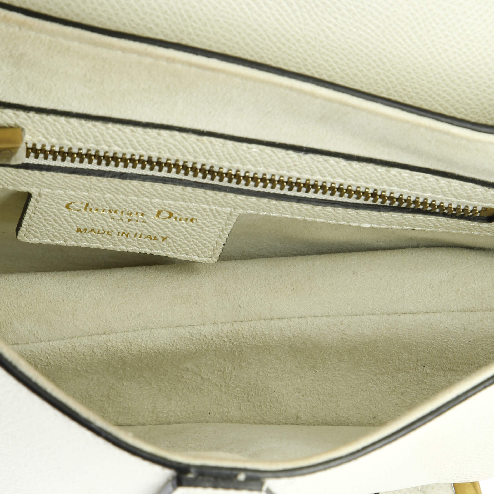 Christian Dior Saddle Handbag Leather Medium