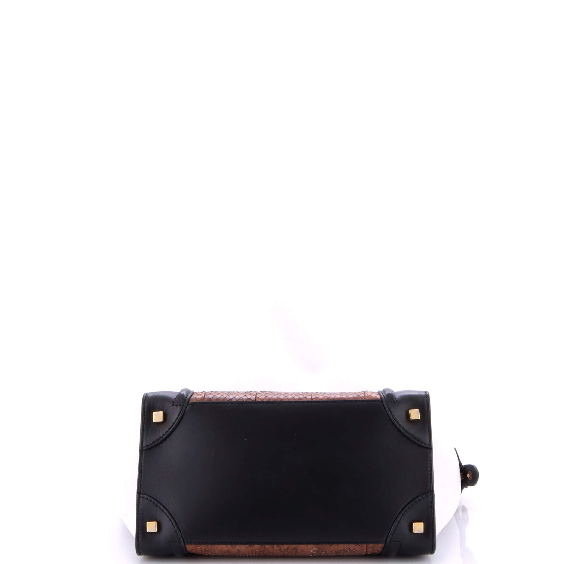 Celine Luggage Bag Python and Leather Mini