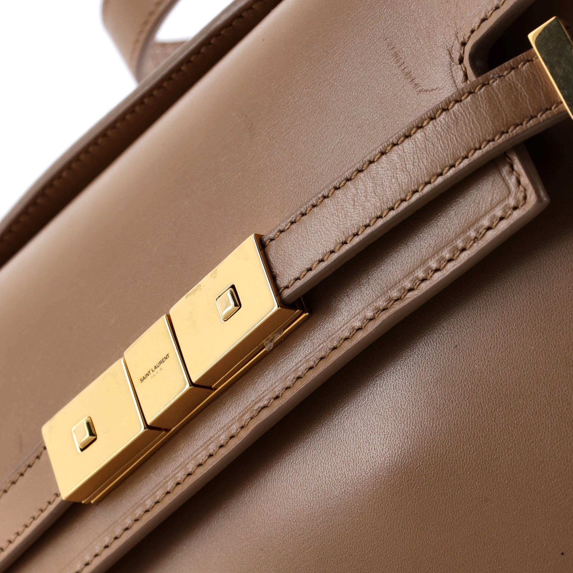 Saint Laurent Manhattan Shoulder Bag Leather Mini