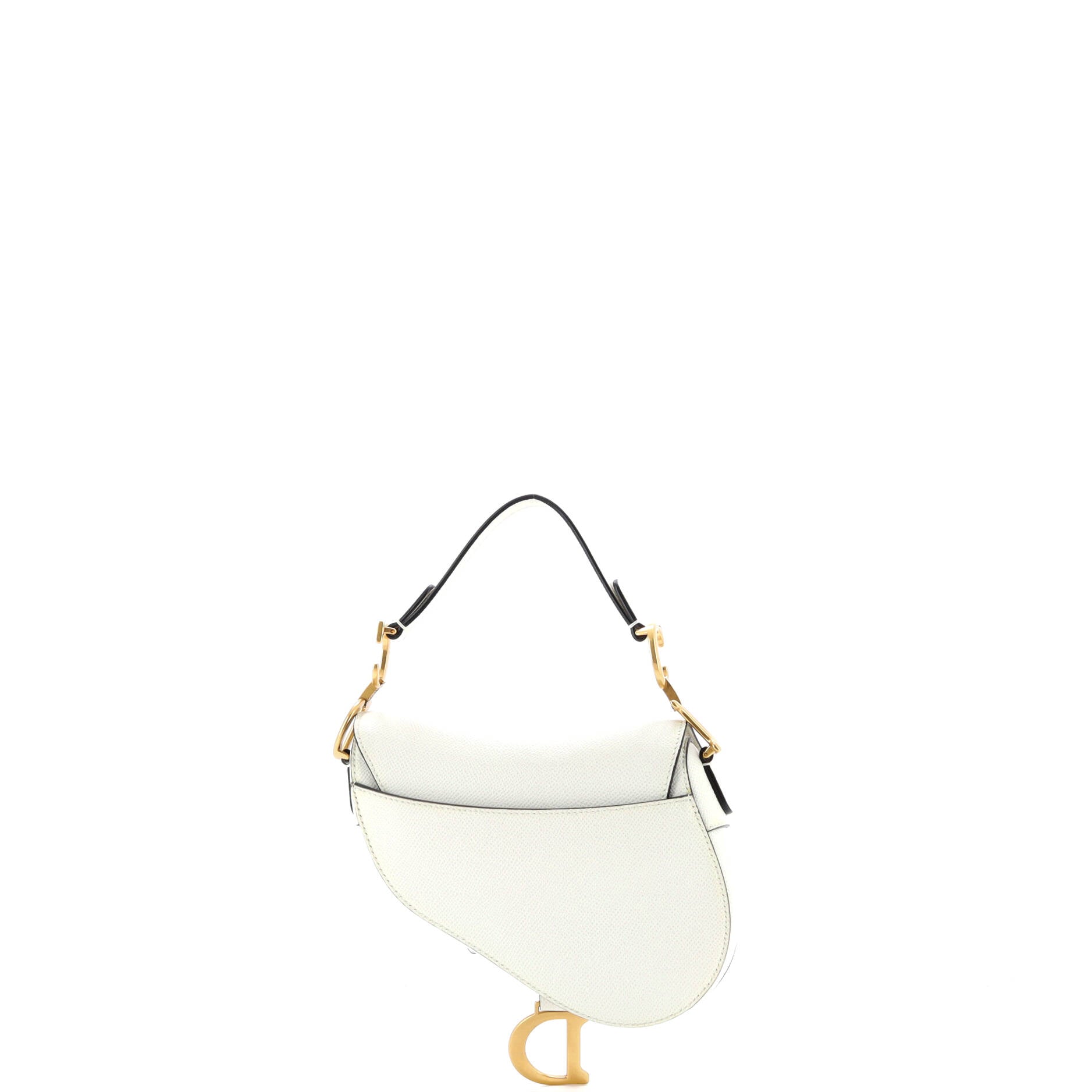 Christian Dior Saddle Handbag Leather Mini