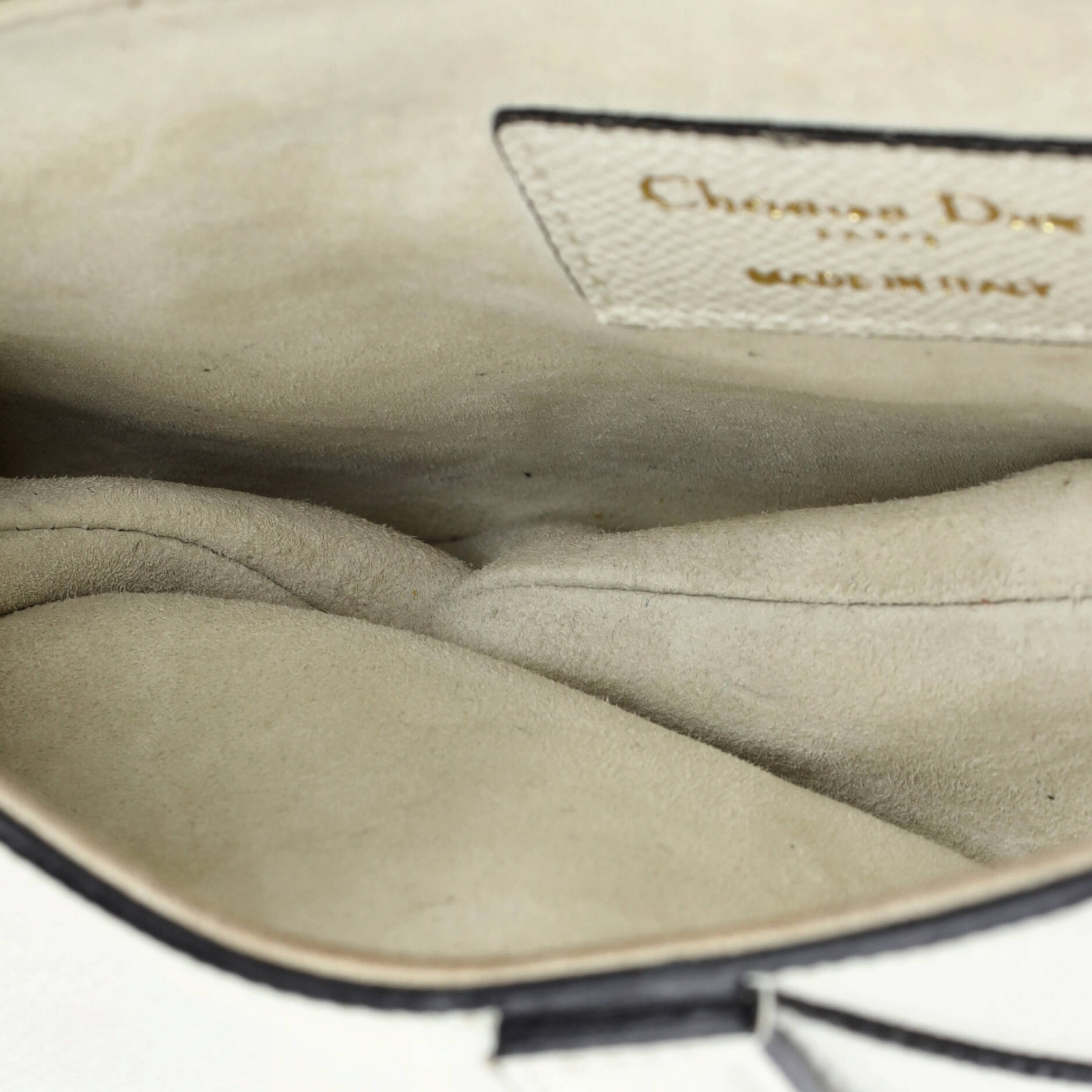 Christian Dior Saddle Handbag Leather Mini