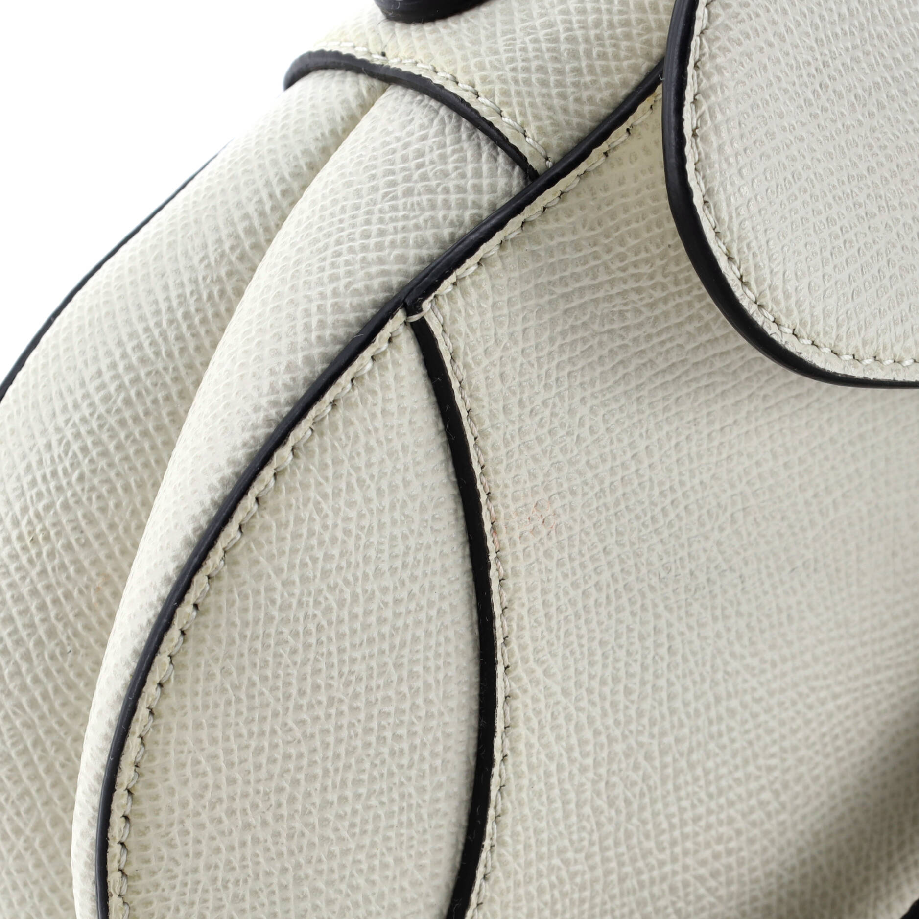 Christian Dior Saddle Handbag Leather Mini