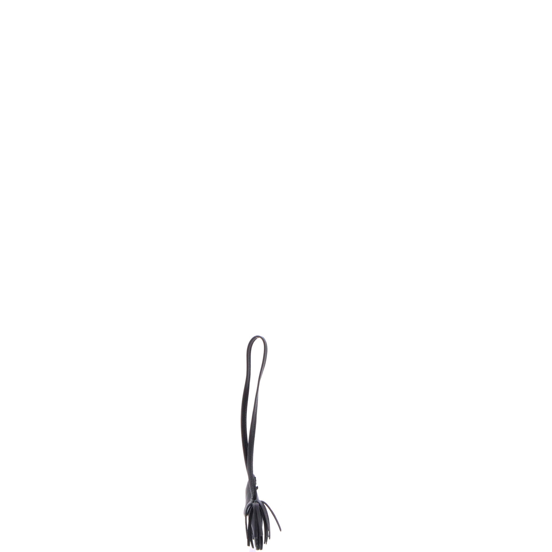 Hermes So Black GriGri Rodeo Bag Charm Leather PM