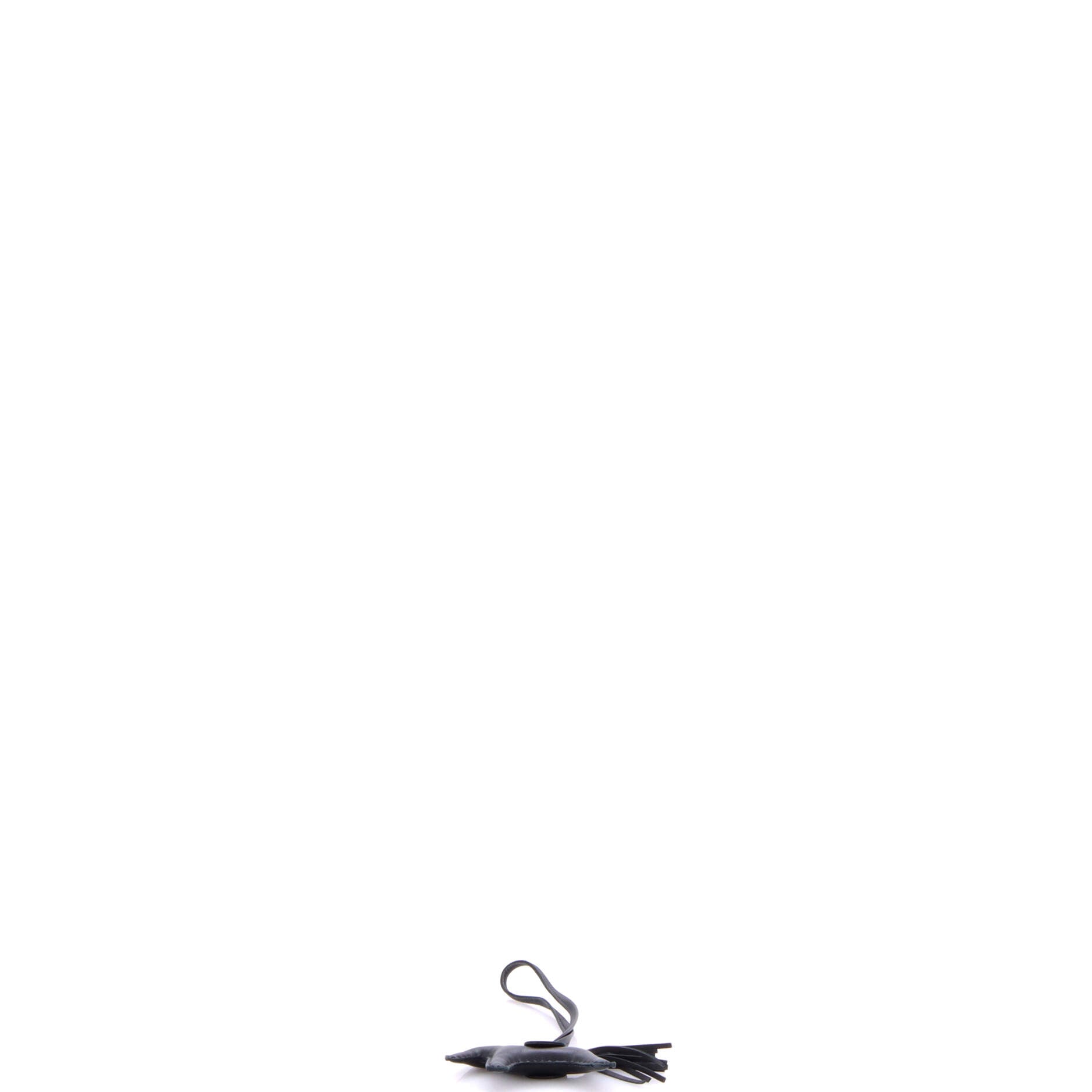 Hermes So Black GriGri Rodeo Bag Charm Leather PM