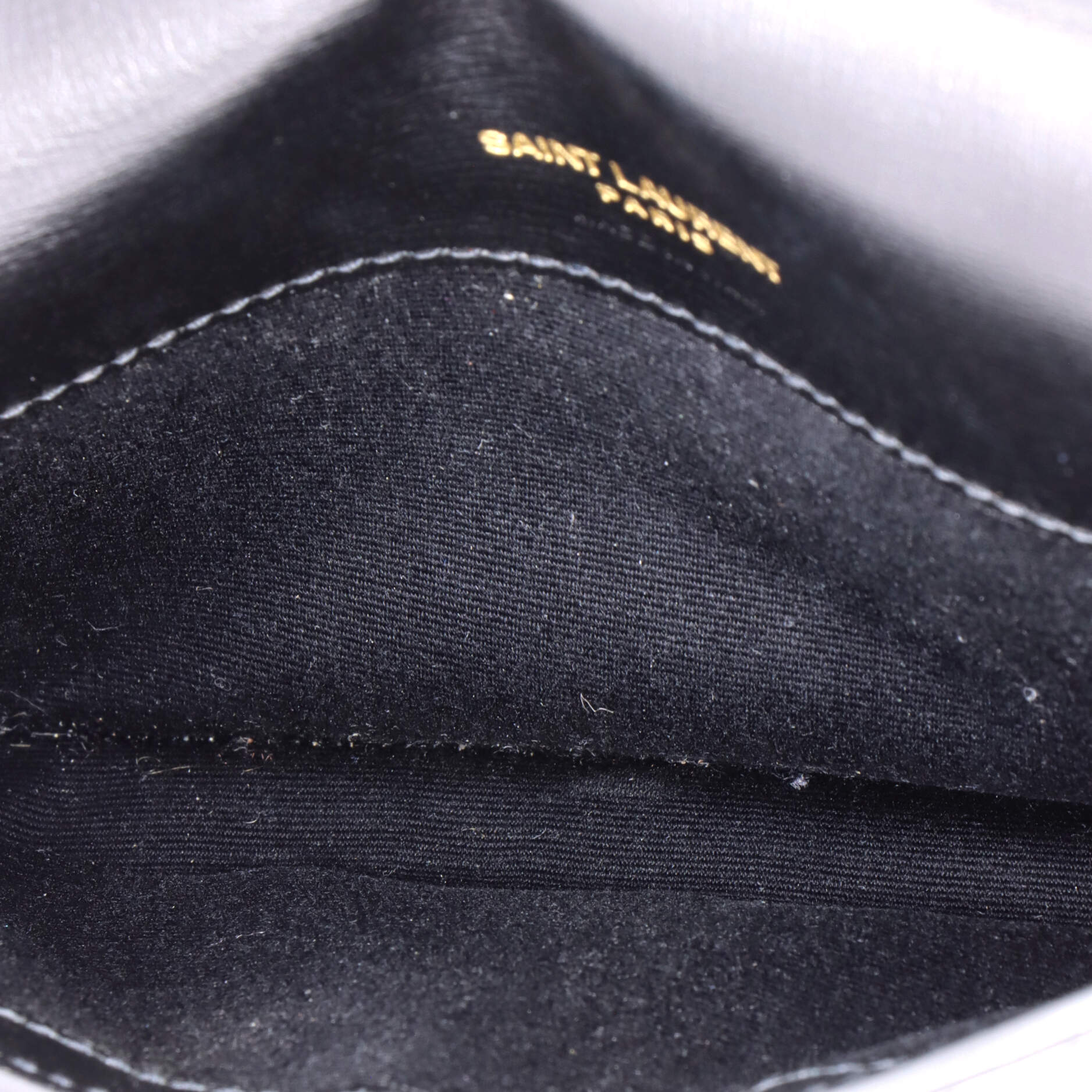 Saint Laurent Classic Monogram Phone Holder Shoulder Bag Leather