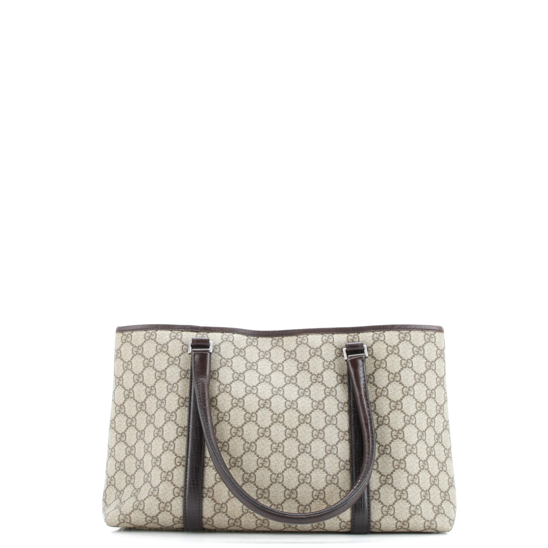 Gucci Joy Plus Tote GG Coated Canvas with Leather Medium
