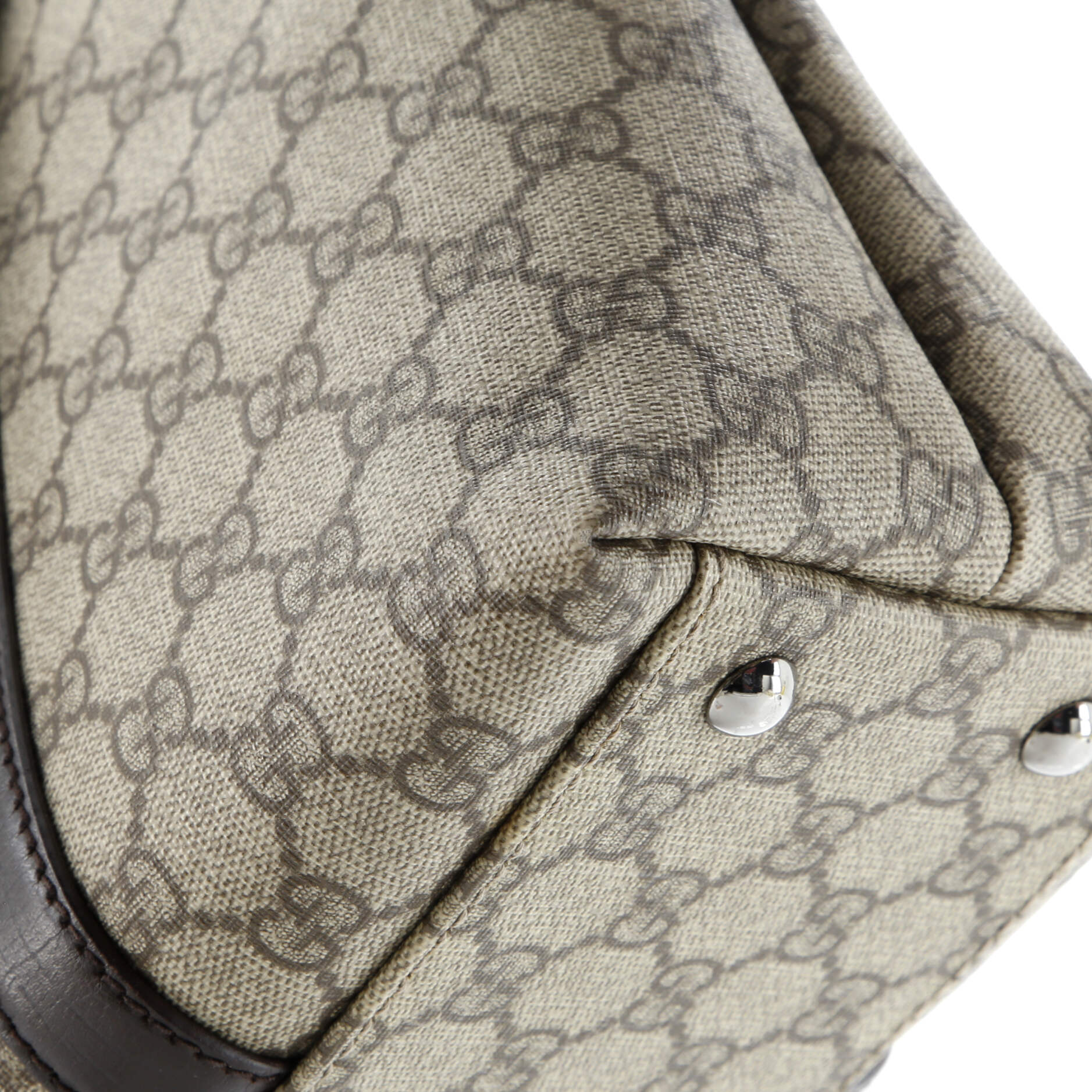 Gucci Joy Plus Tote GG Coated Canvas with Leather Medium