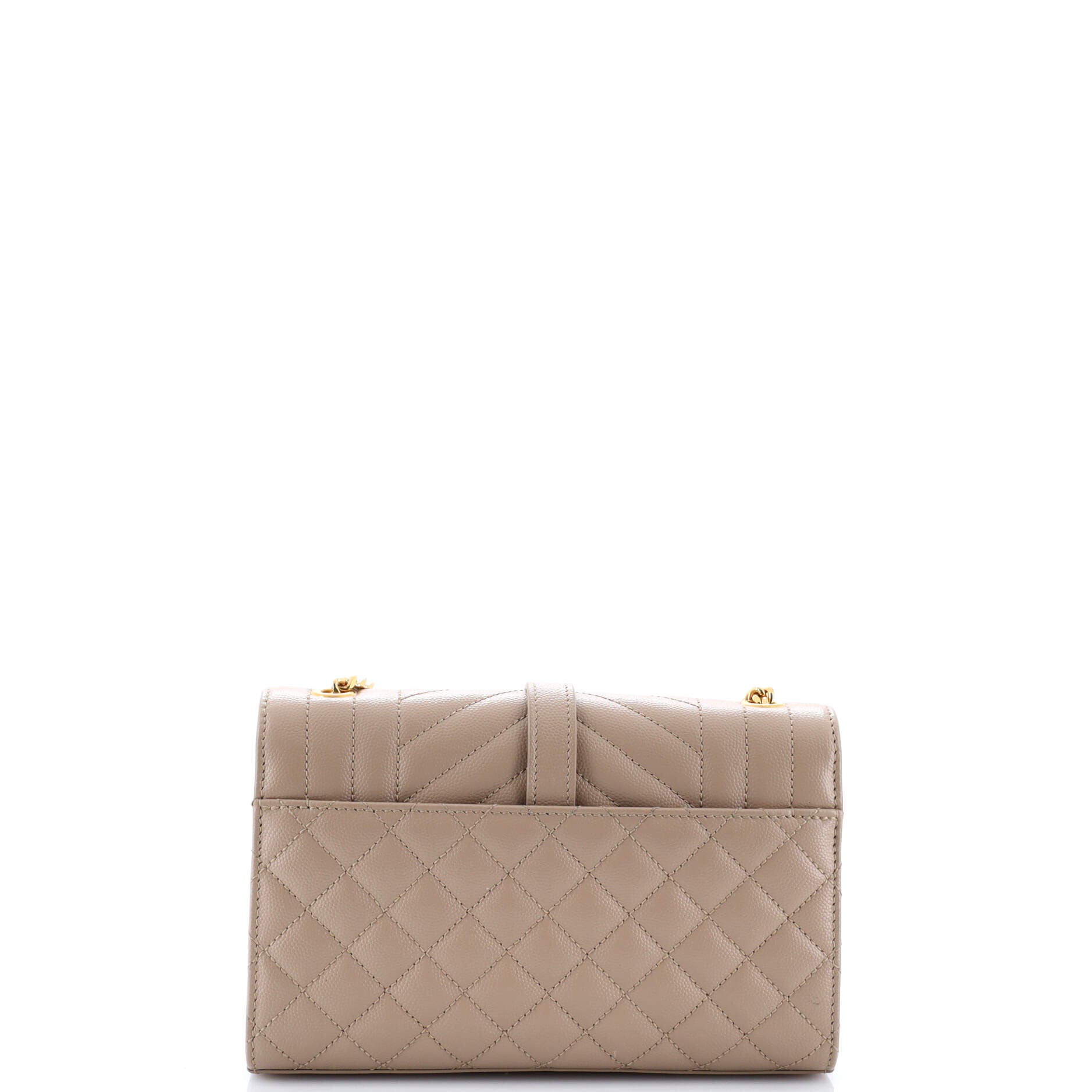 Saint Laurent Classic Monogram Envelope Satchel Mixed Matelasse Leather Small