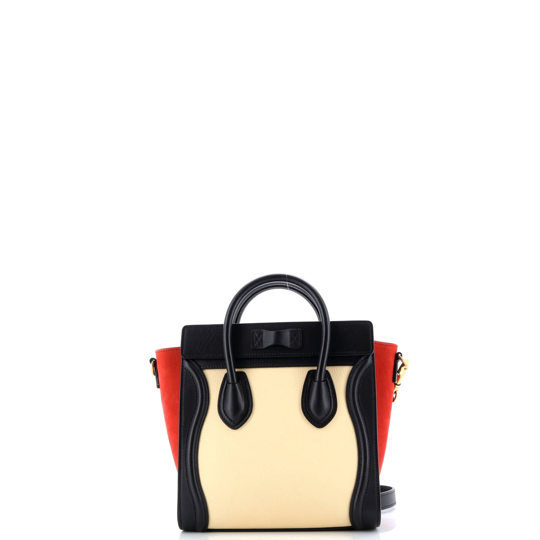 Celine Tricolor Luggage Bag Leather Nano